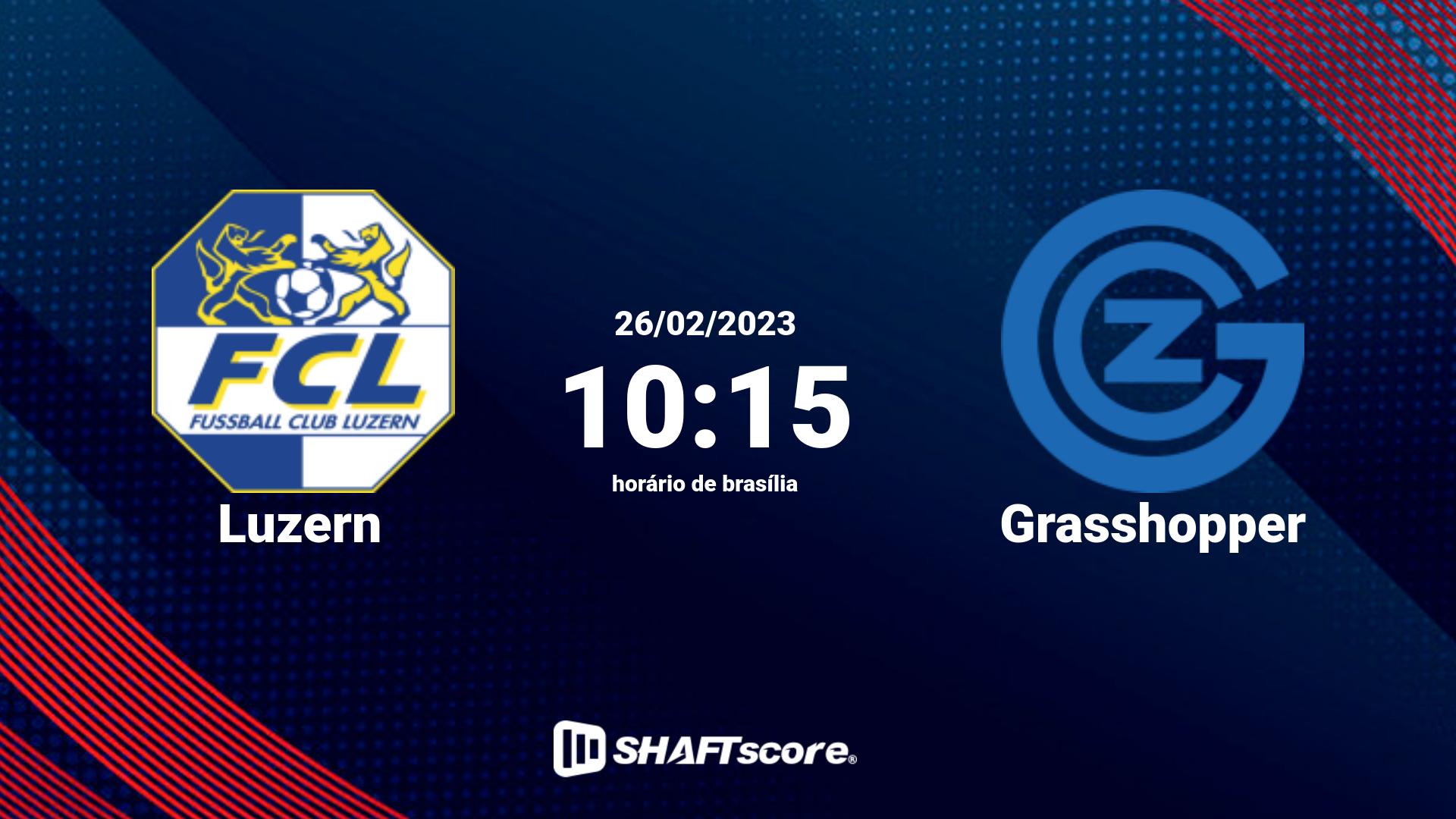 Estatísticas do jogo Luzern vs Grasshopper 26.02 10:15