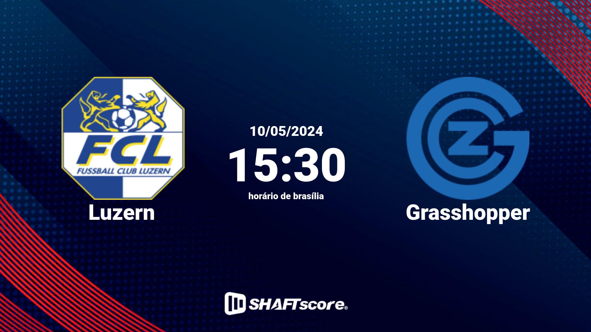 Estatísticas do jogo Luzern vs Grasshopper 10.05 15:30