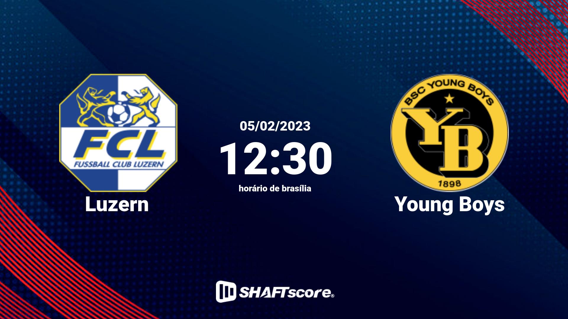 Estatísticas do jogo Luzern vs Young Boys 05.02 12:30