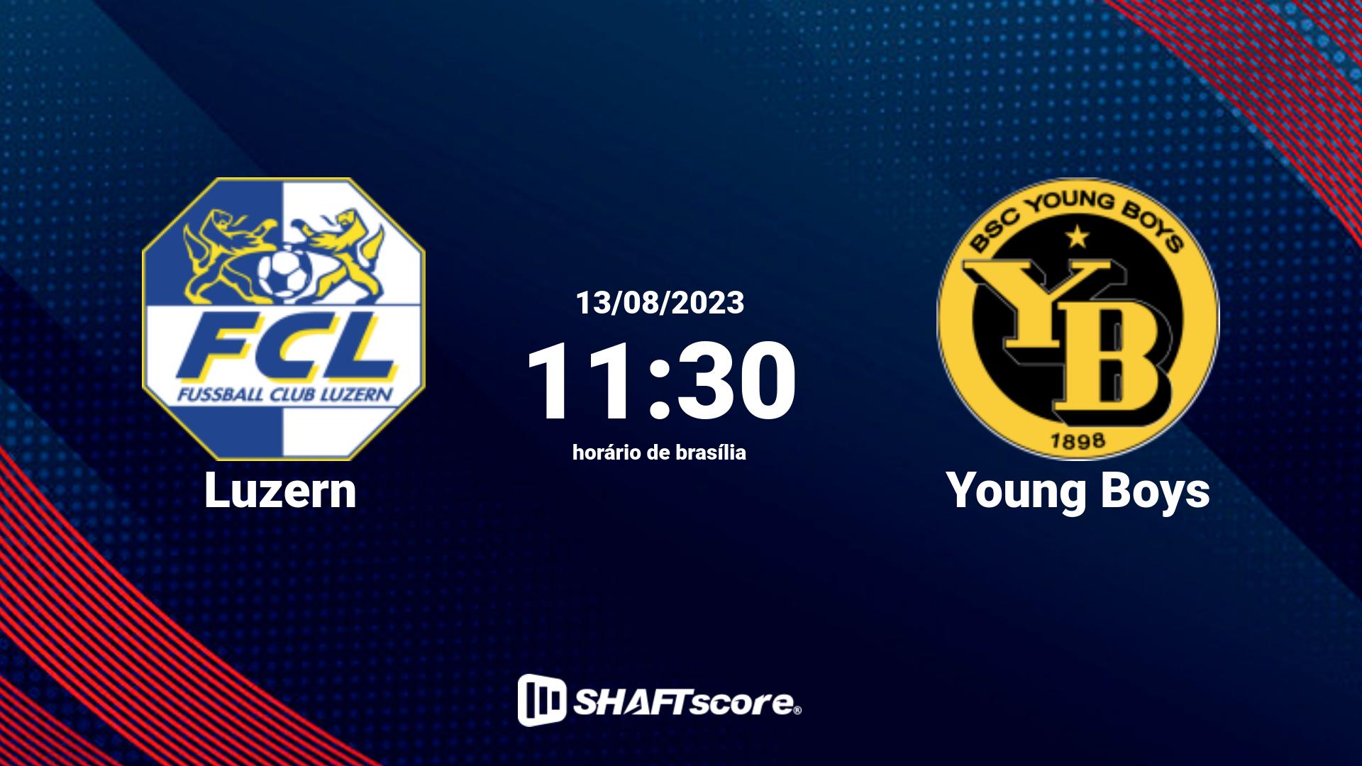 Estatísticas do jogo Luzern vs Young Boys 13.08 11:30