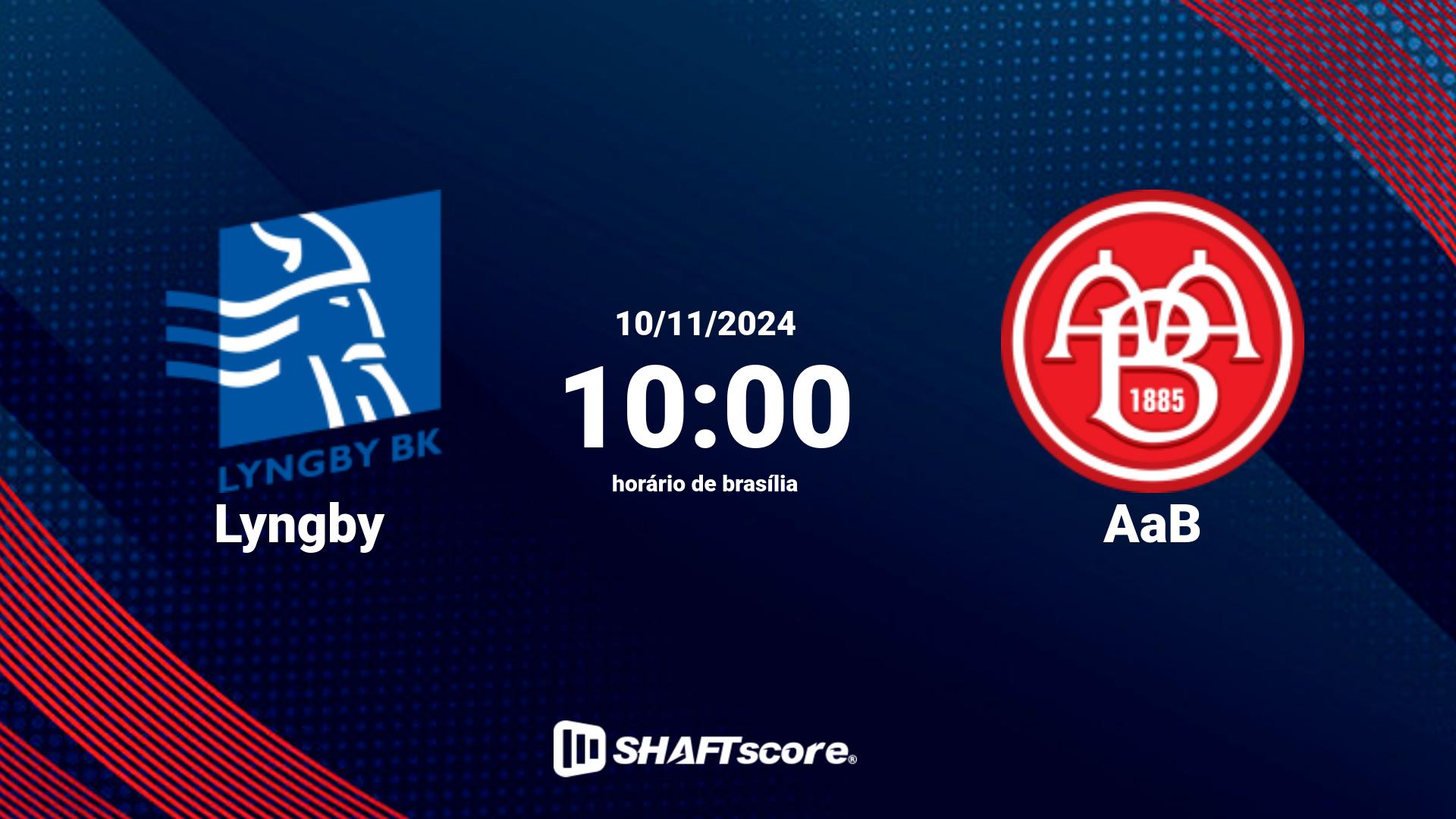 Estatísticas do jogo Lyngby vs AaB 10.11 10:00