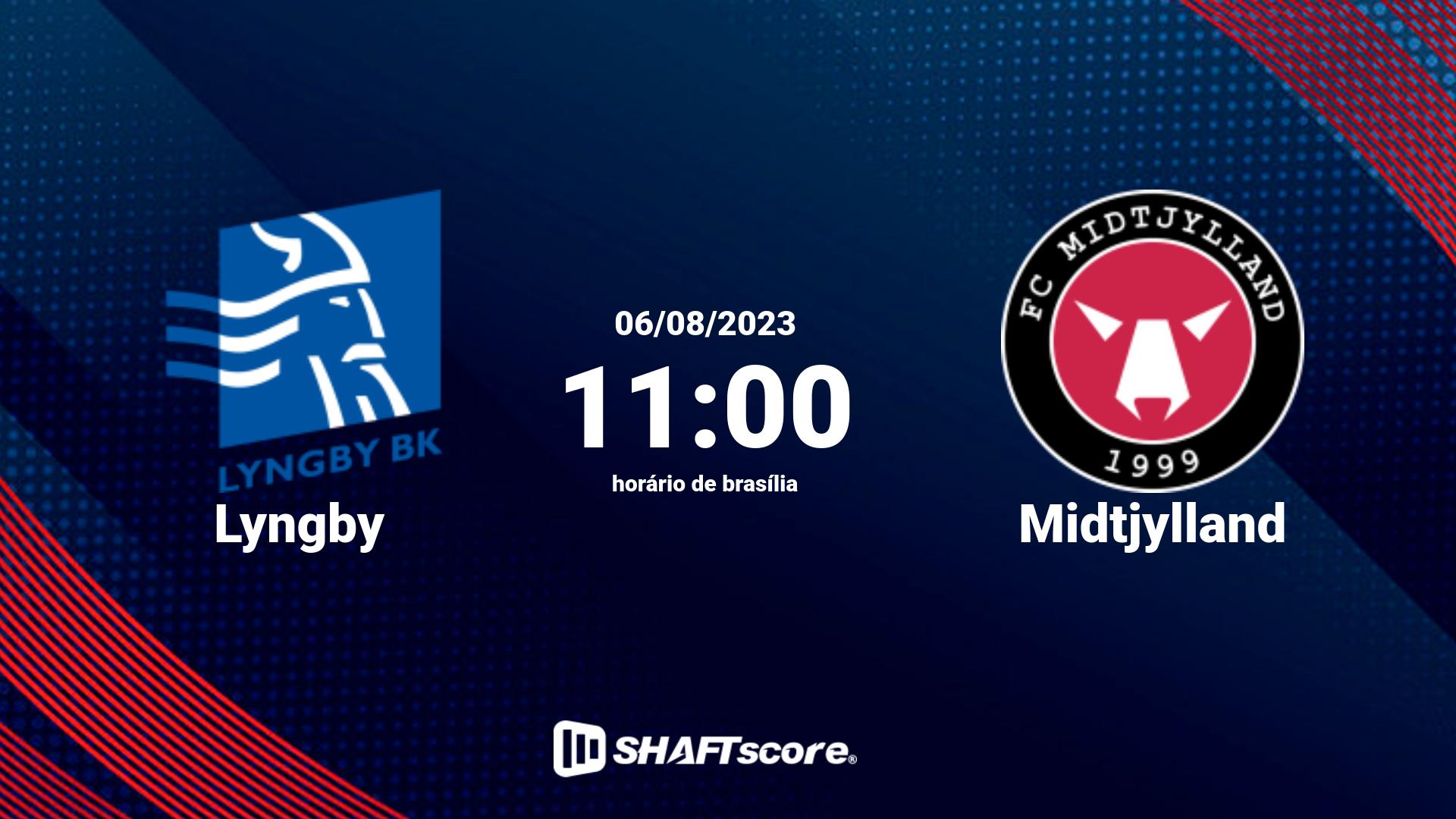 Estatísticas do jogo Lyngby vs Midtjylland 06.08 11:00