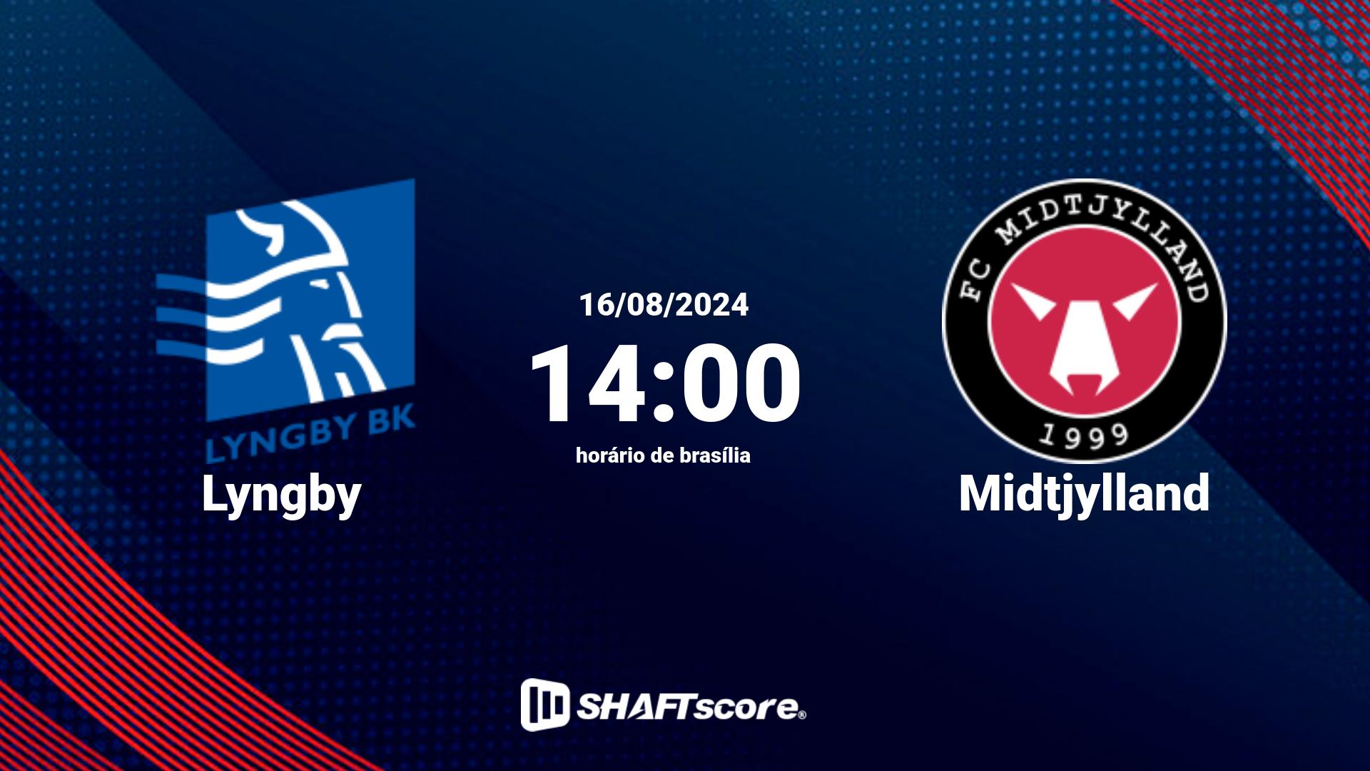 Estatísticas do jogo Lyngby vs Midtjylland 16.08 14:00