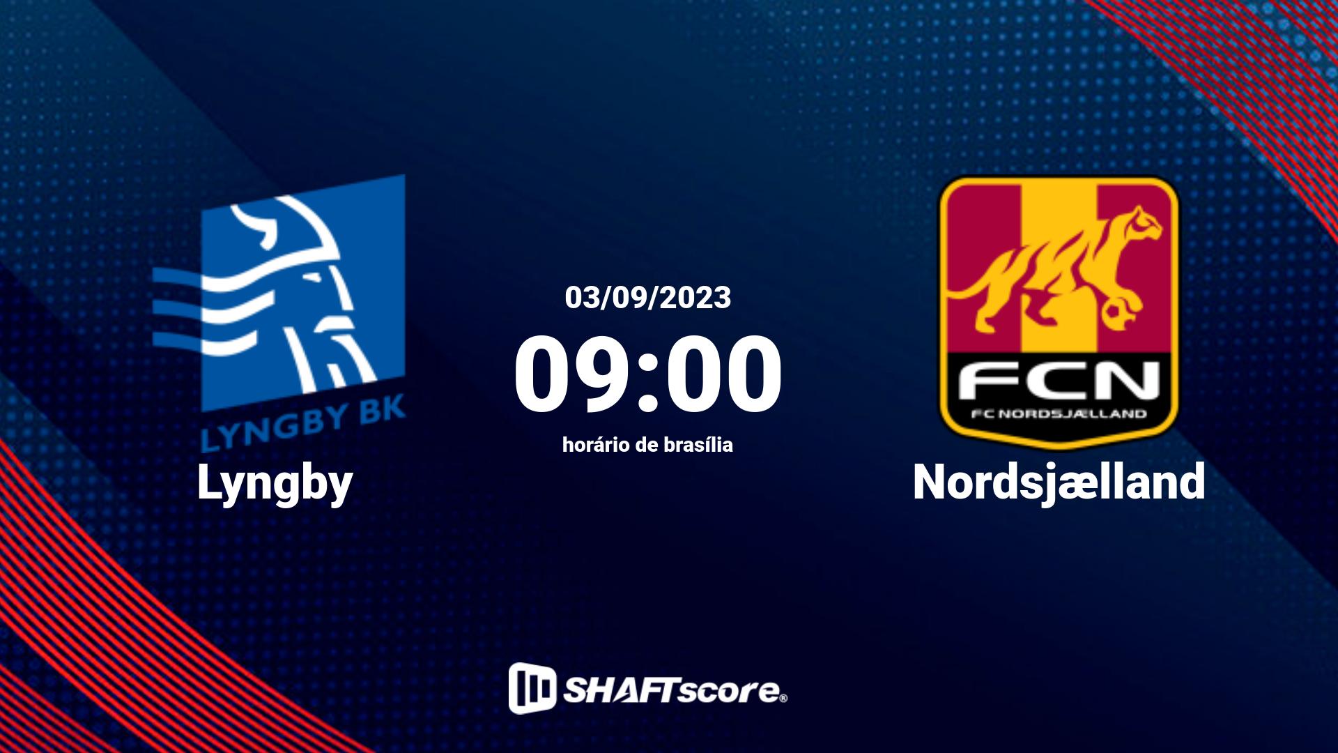 Estatísticas do jogo Lyngby vs Nordsjælland 03.09 09:00