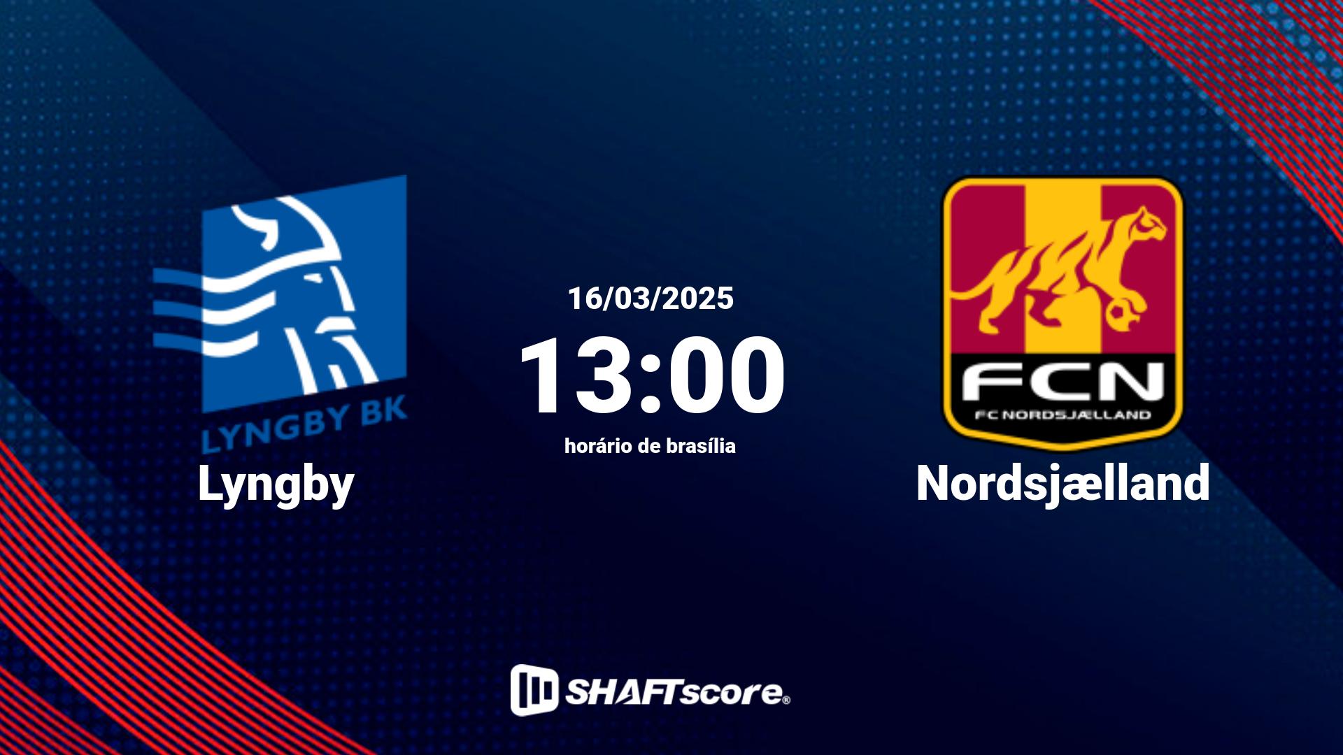 Estatísticas do jogo Lyngby vs Nordsjælland 16.03 13:00