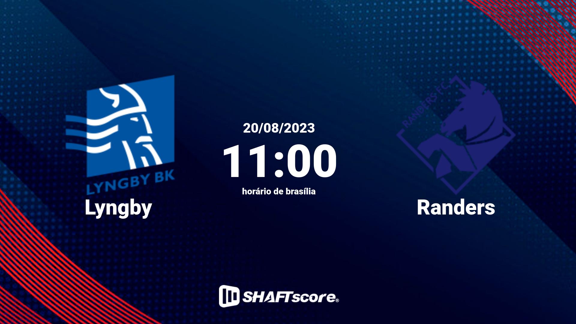 Estatísticas do jogo Lyngby vs Randers 20.08 11:00