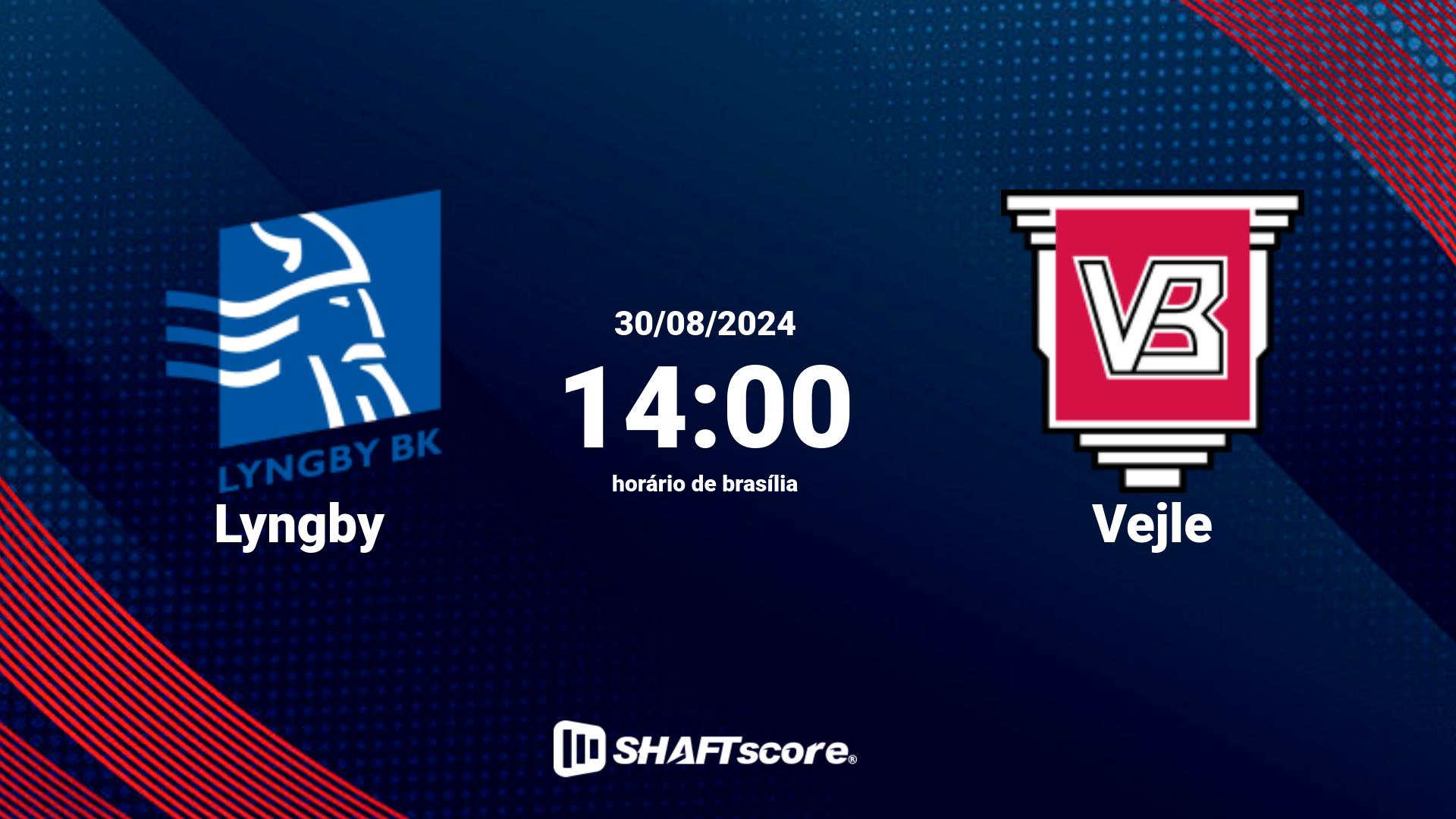 Estatísticas do jogo Lyngby vs Vejle 30.08 14:00