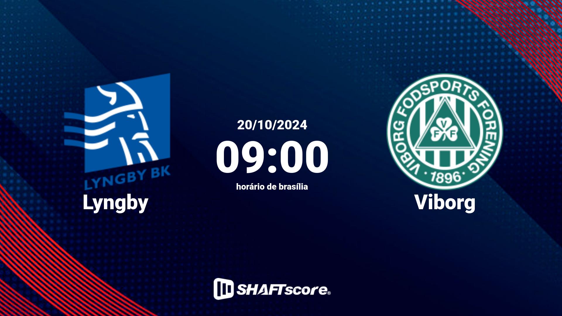 Estatísticas do jogo Lyngby vs Viborg 20.10 09:00