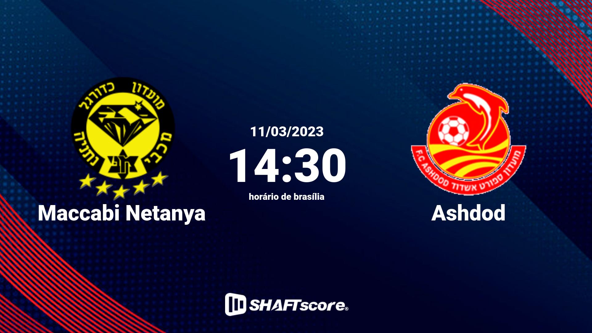 Estatísticas do jogo Maccabi Netanya vs Ashdod 11.03 14:30