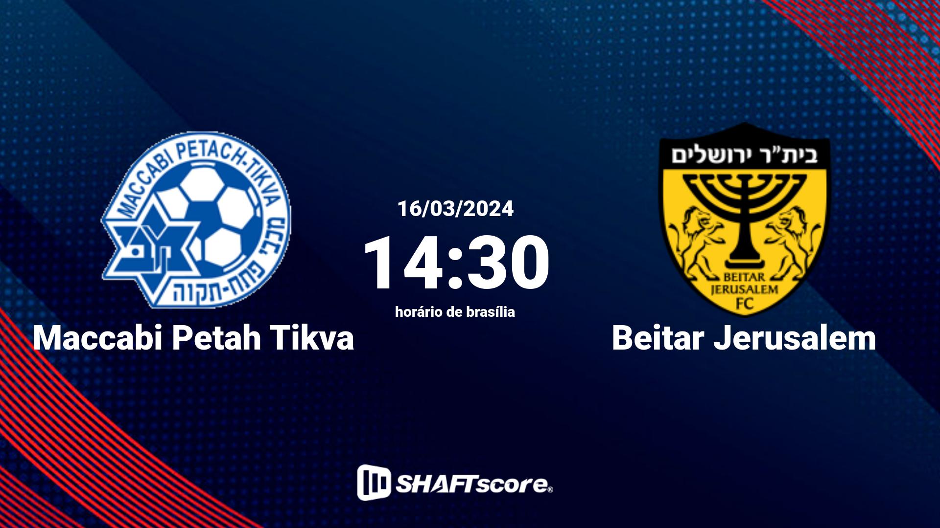 Estatísticas do jogo Maccabi Petah Tikva vs Beitar Jerusalem 16.03 14:30