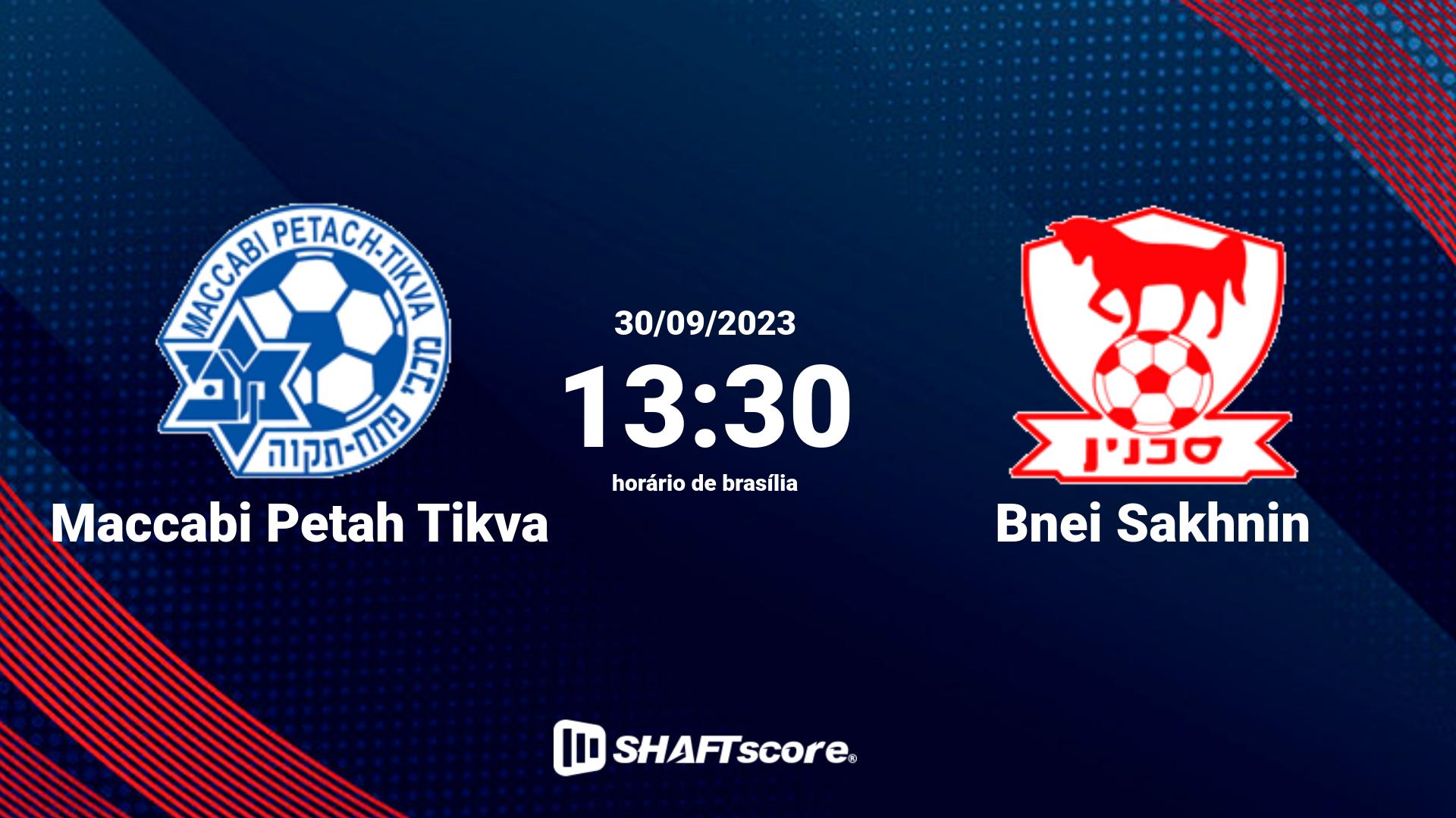 Estatísticas do jogo Maccabi Petah Tikva vs Bnei Sakhnin 30.09 13:30