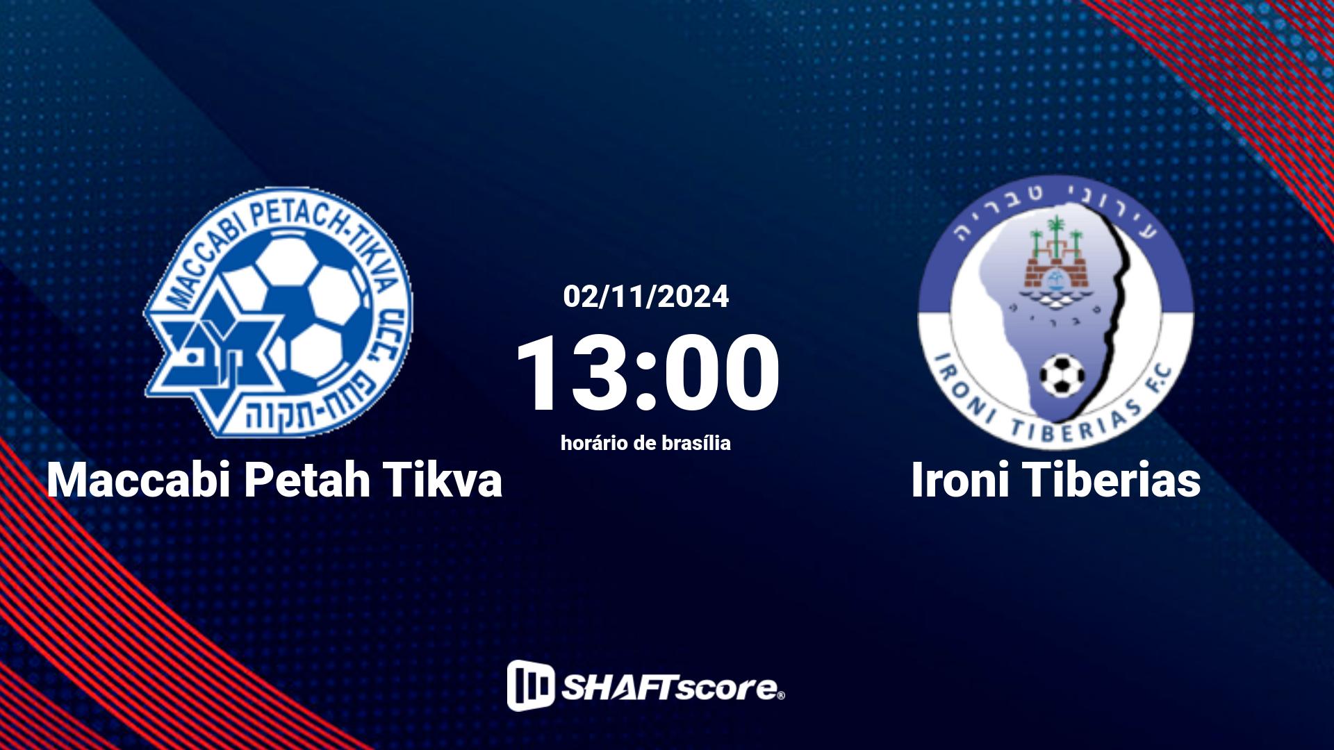 Estatísticas do jogo Maccabi Petah Tikva vs Ironi Tiberias 02.11 13:00