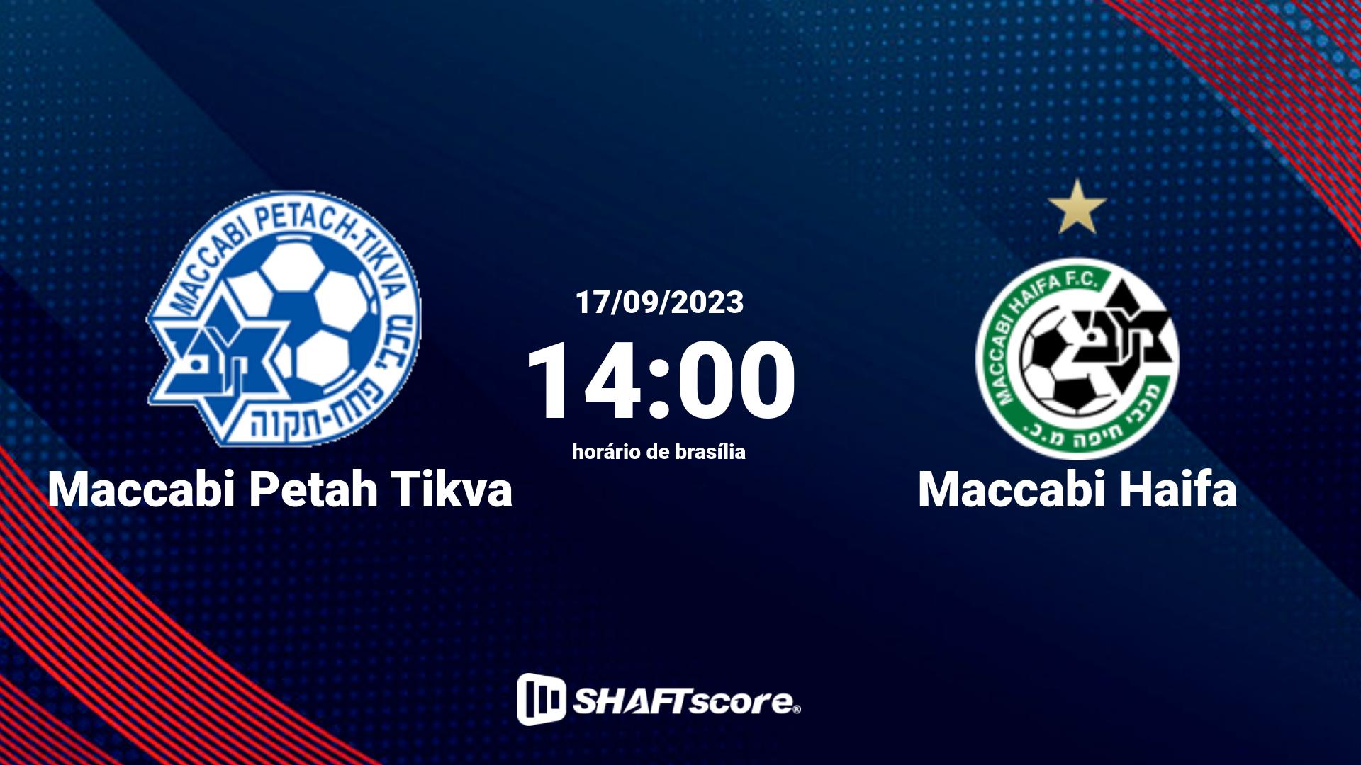 Estatísticas do jogo Maccabi Petah Tikva vs Maccabi Haifa 17.09 14:00