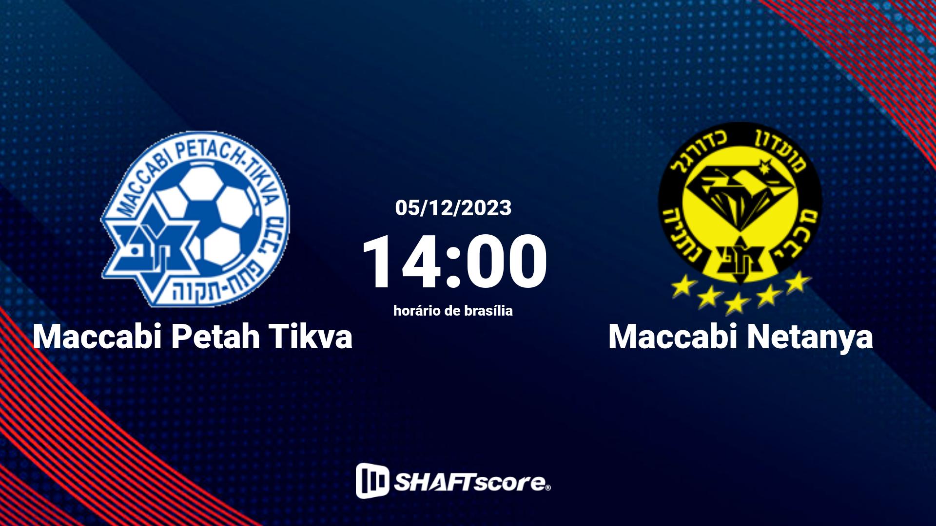 Estatísticas do jogo Maccabi Petah Tikva vs Maccabi Netanya 05.12 14:00