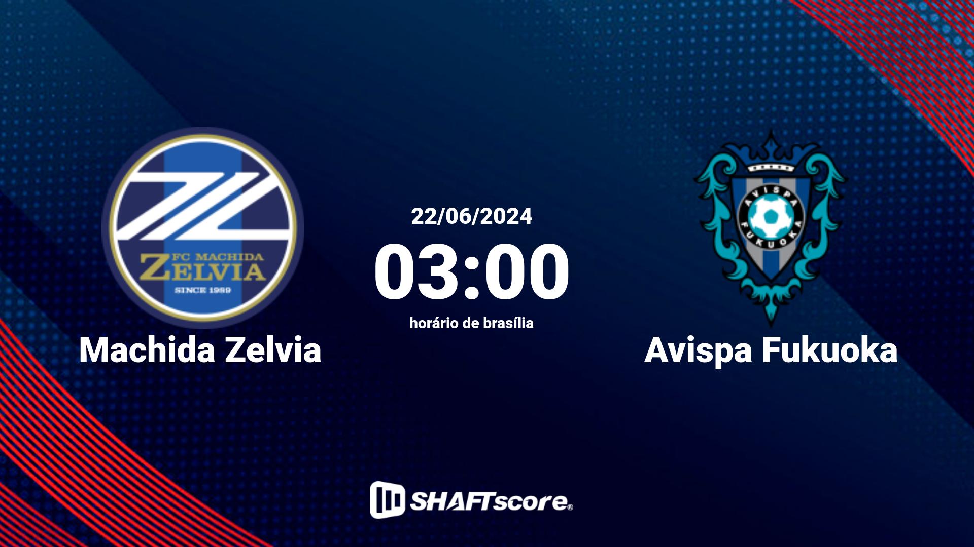 Estatísticas do jogo Machida Zelvia vs Avispa Fukuoka 22.06 03:00