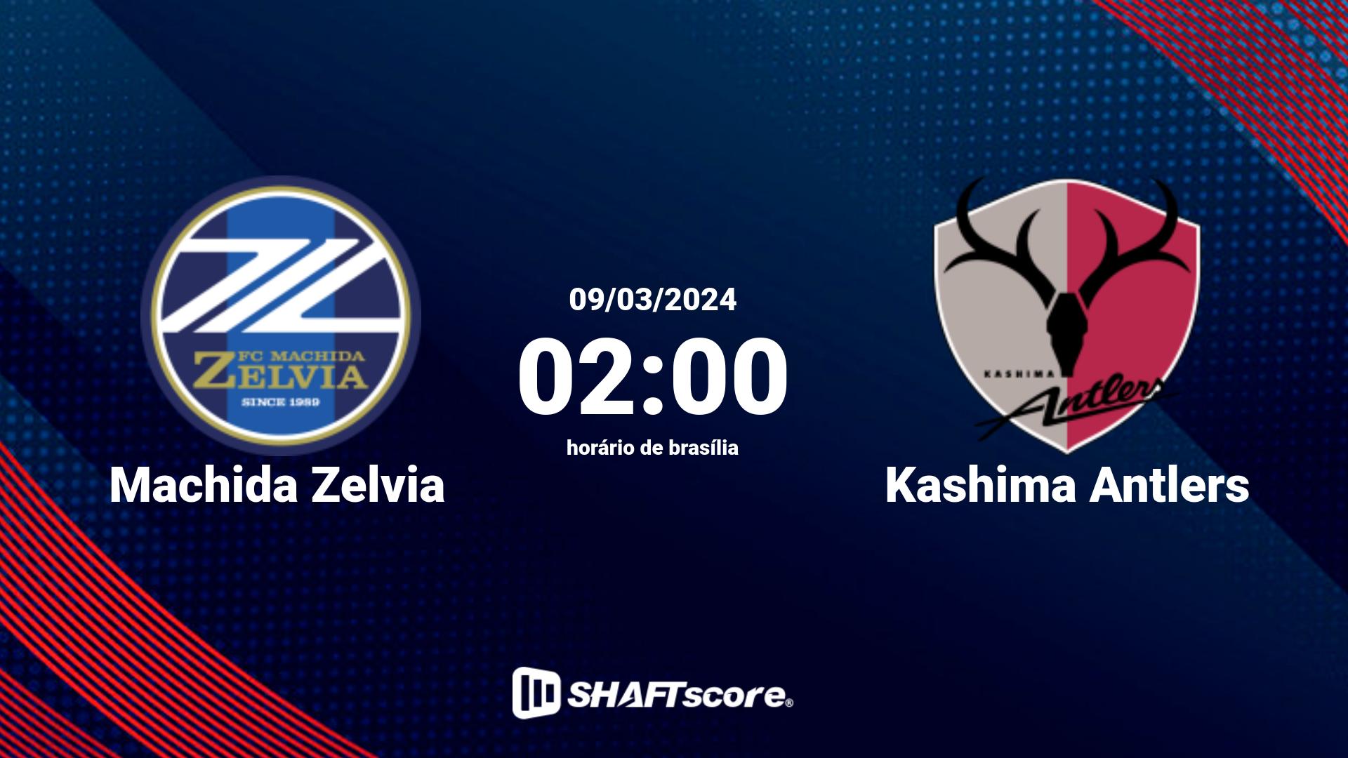 Estatísticas do jogo Machida Zelvia vs Kashima Antlers 09.03 02:00