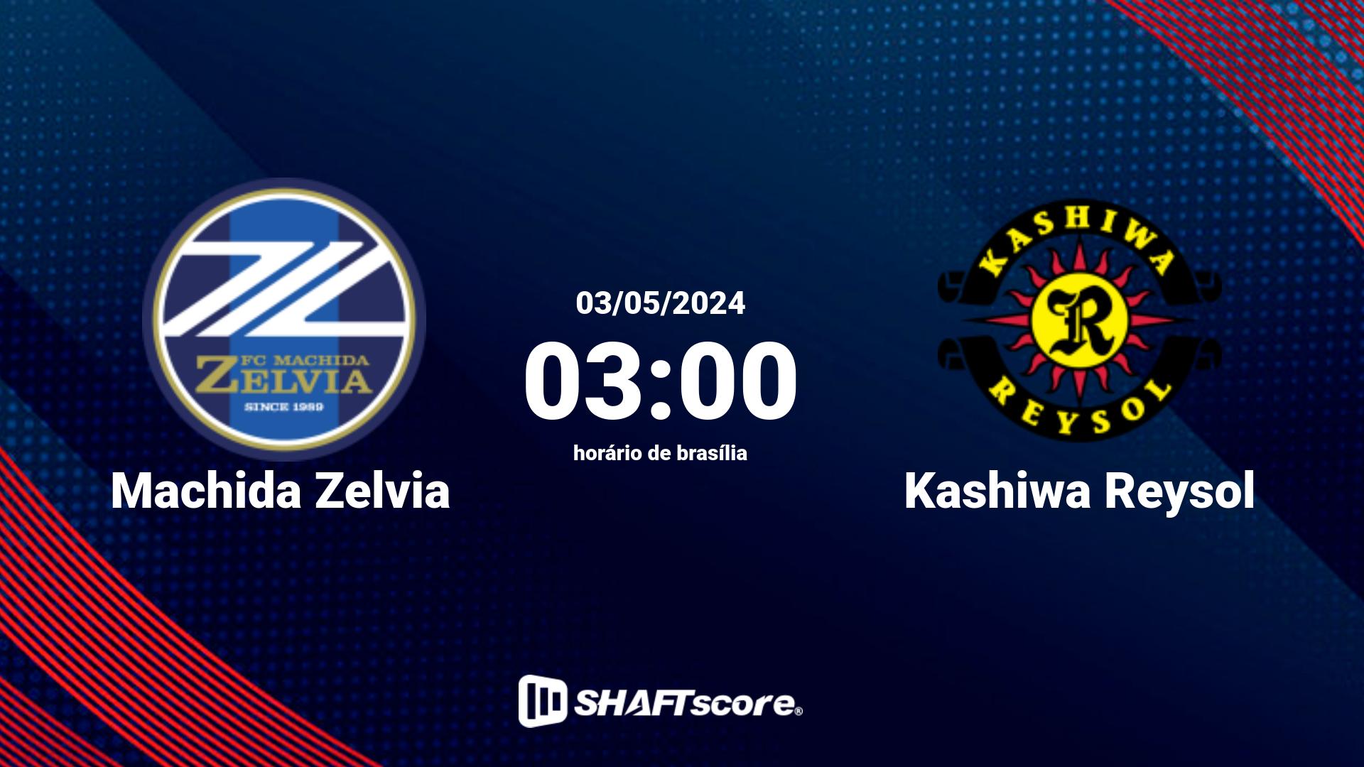 Estatísticas do jogo Machida Zelvia vs Kashiwa Reysol 03.05 03:00