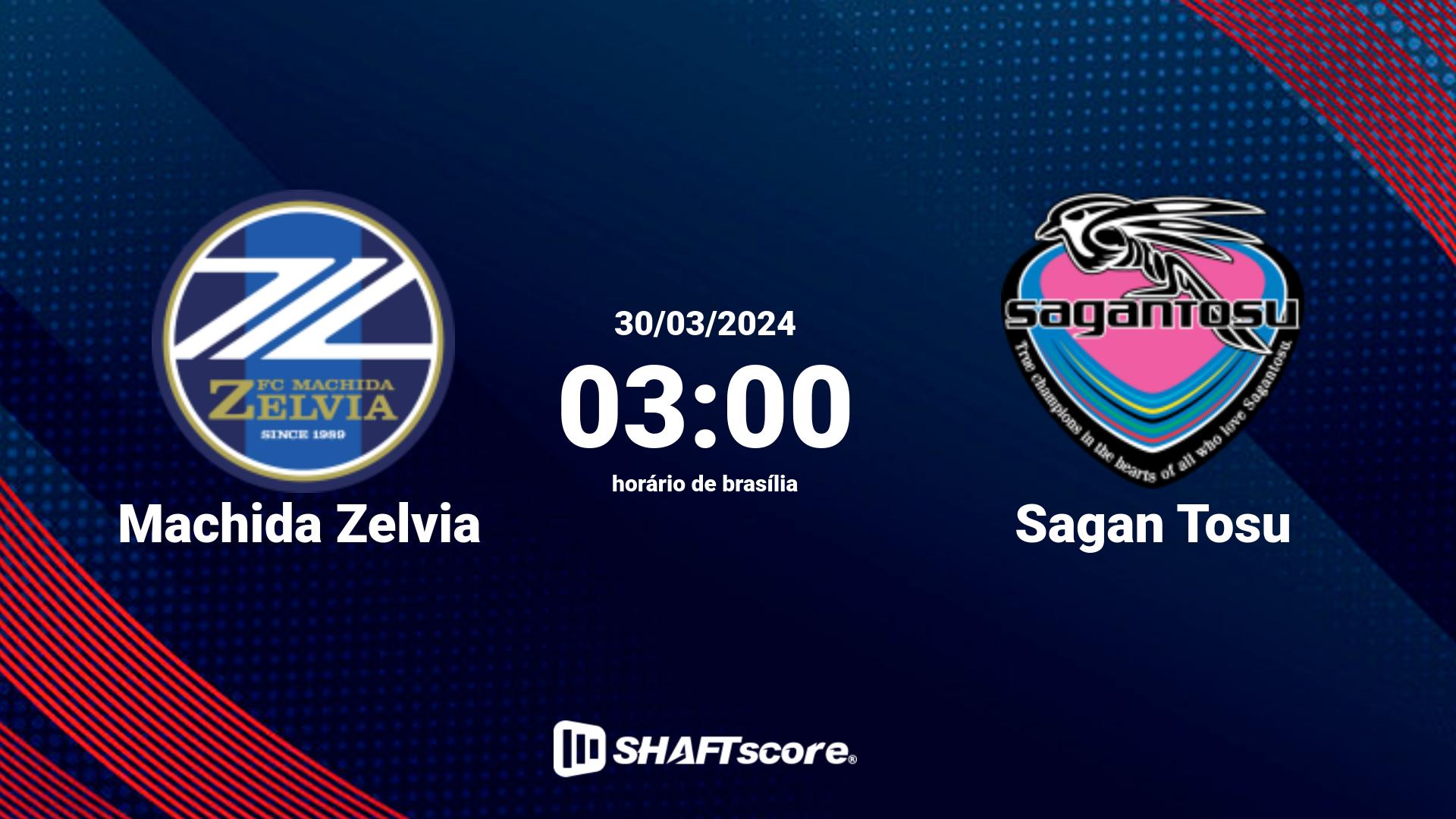 Estatísticas do jogo Machida Zelvia vs Sagan Tosu 30.03 03:00