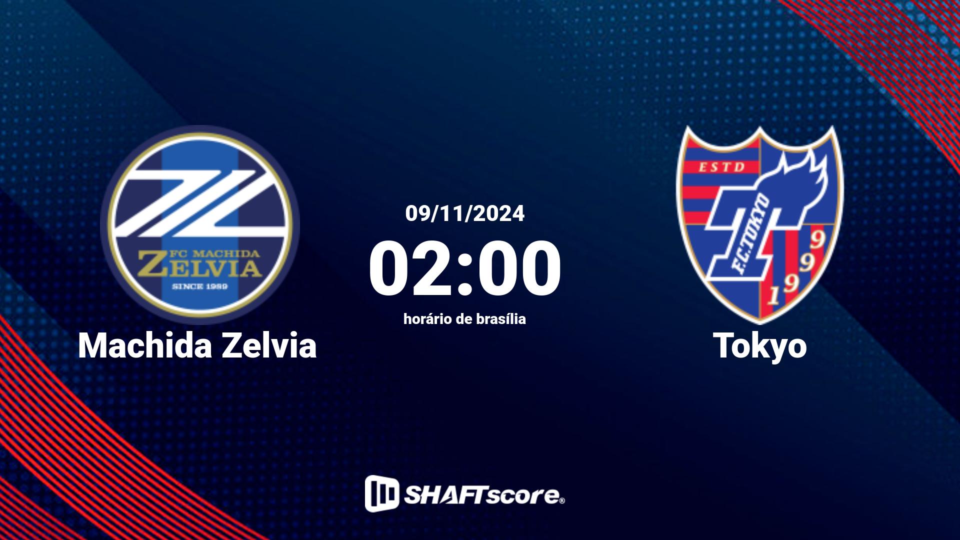 Estatísticas do jogo Machida Zelvia vs Tokyo 09.11 02:00