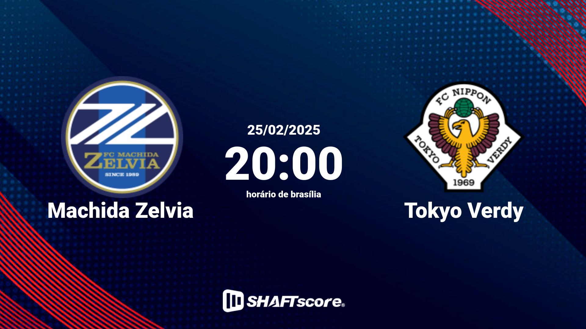 Estatísticas do jogo Machida Zelvia vs Tokyo Verdy 25.02 20:00