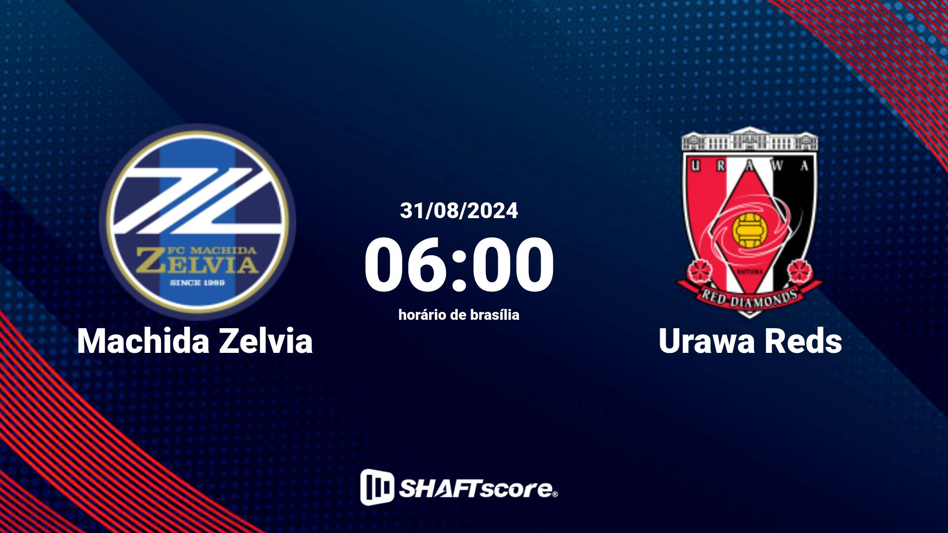 Estatísticas do jogo Machida Zelvia vs Urawa Reds 31.08 06:00