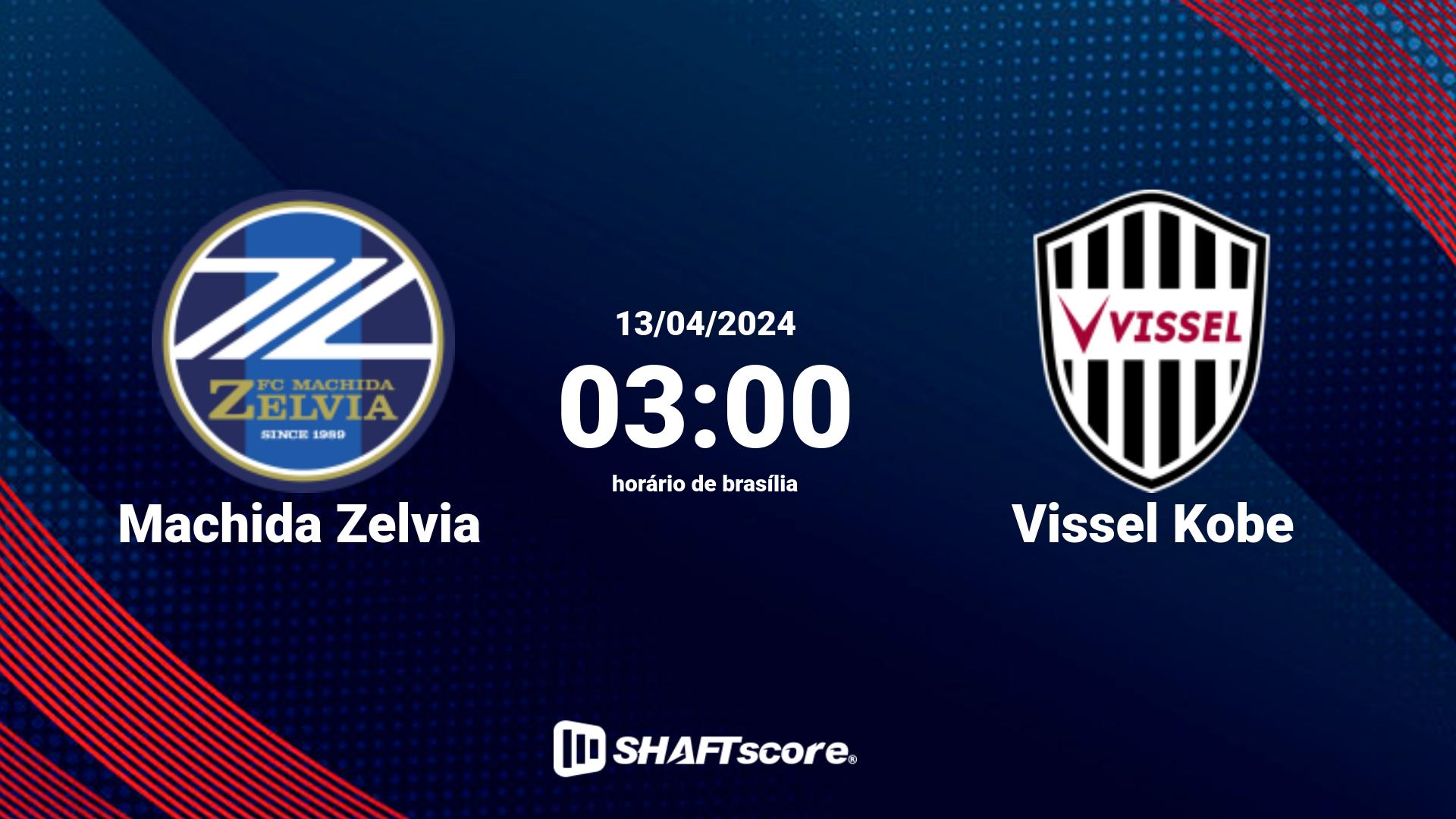 Estatísticas do jogo Machida Zelvia vs Vissel Kobe 13.04 03:00