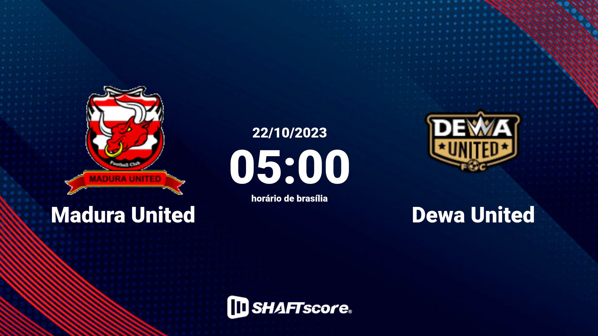 Estatísticas do jogo Madura United vs Dewa United 22.10 05:00