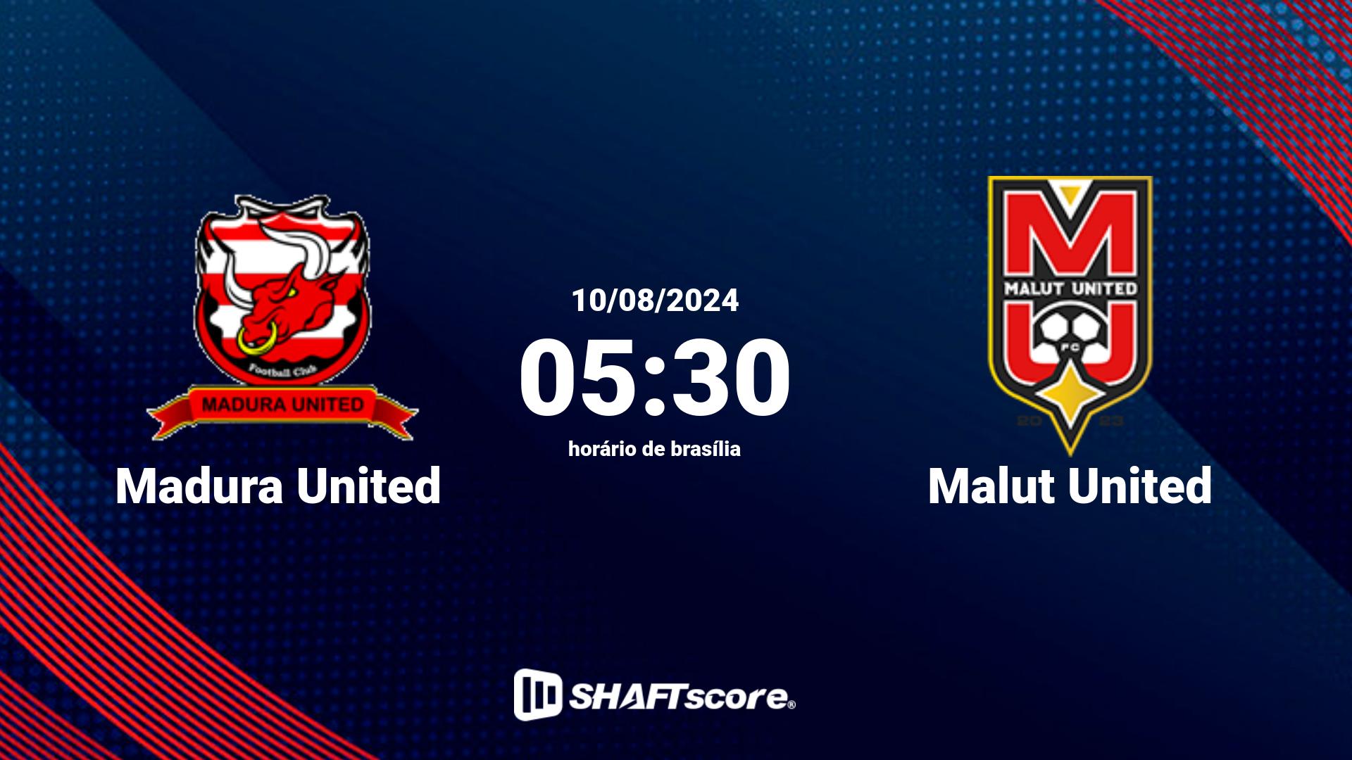 Estatísticas do jogo Madura United vs Malut United 10.08 05:30