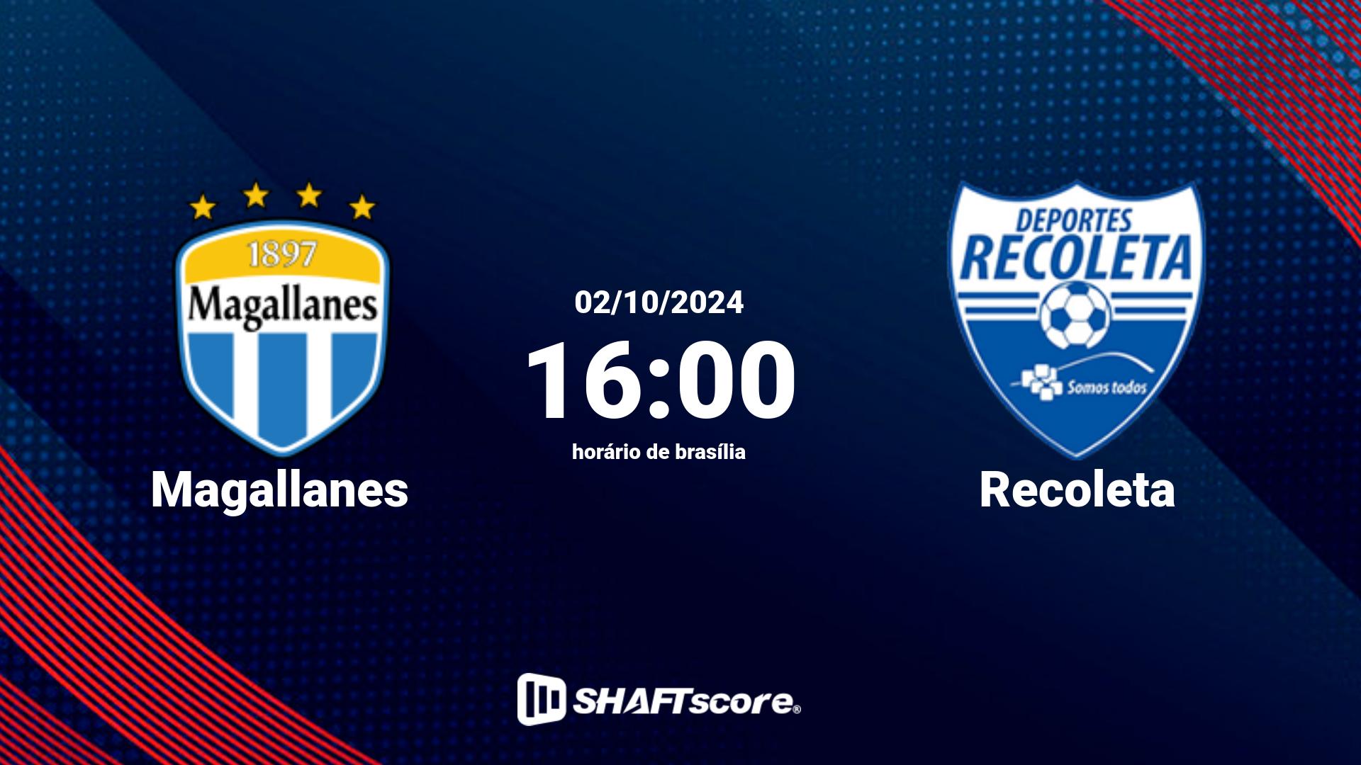 Estatísticas do jogo Magallanes vs Recoleta 03.10 16:00