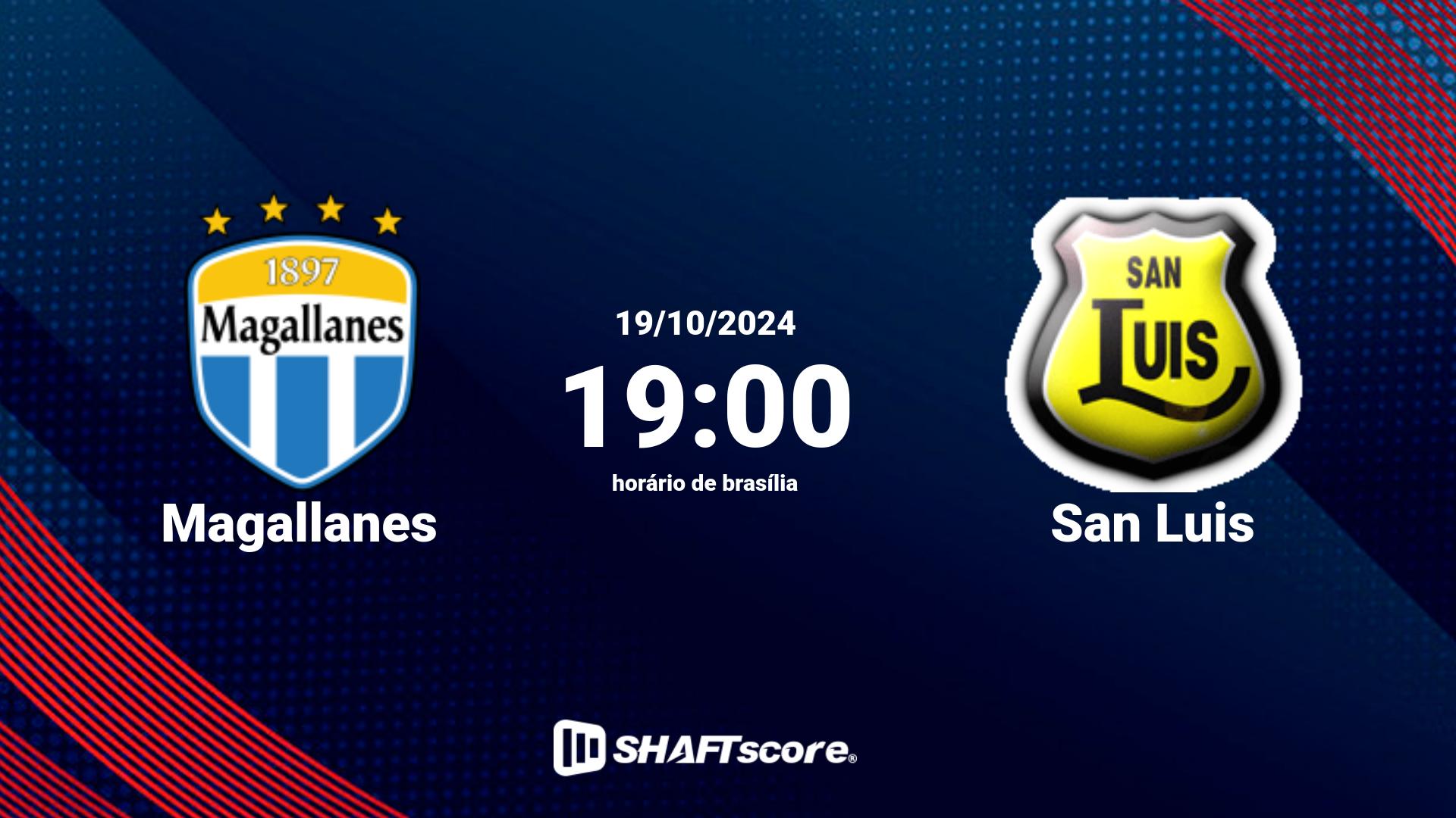 Estatísticas do jogo Magallanes vs San Luis 19.10 19:00