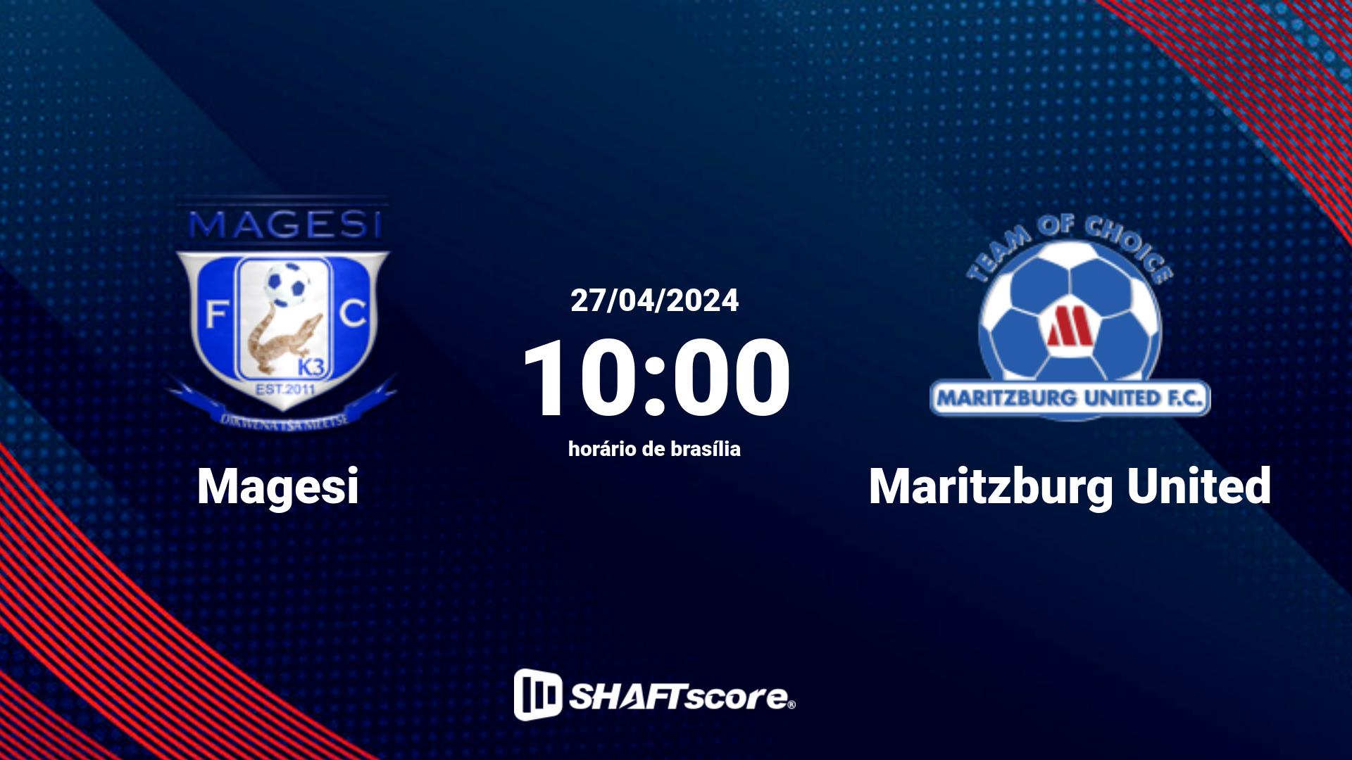 Estatísticas do jogo Magesi vs Maritzburg United 27.04 10:00