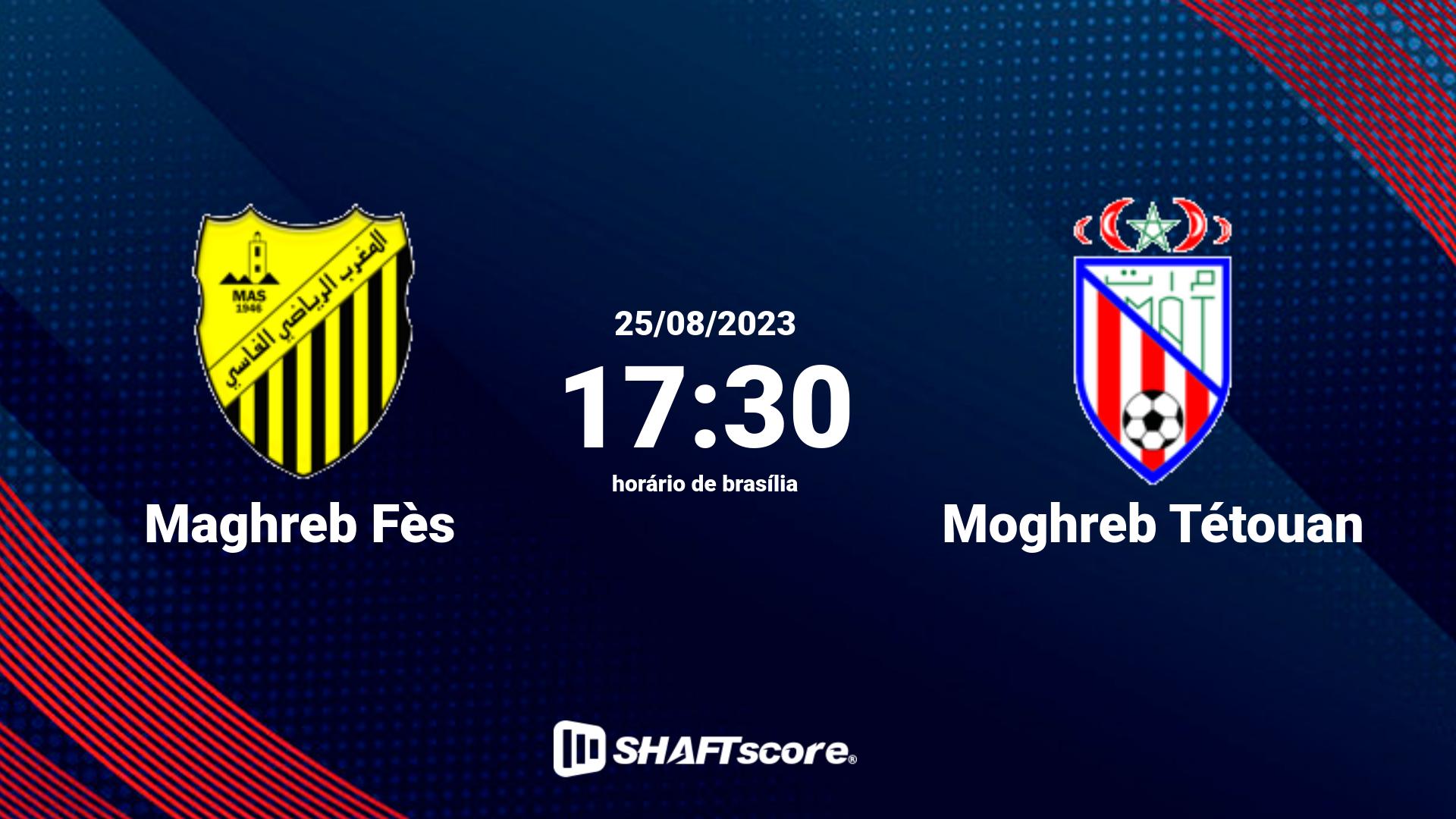 Estatísticas do jogo Maghreb Fès vs Moghreb Tétouan 25.08 17:30