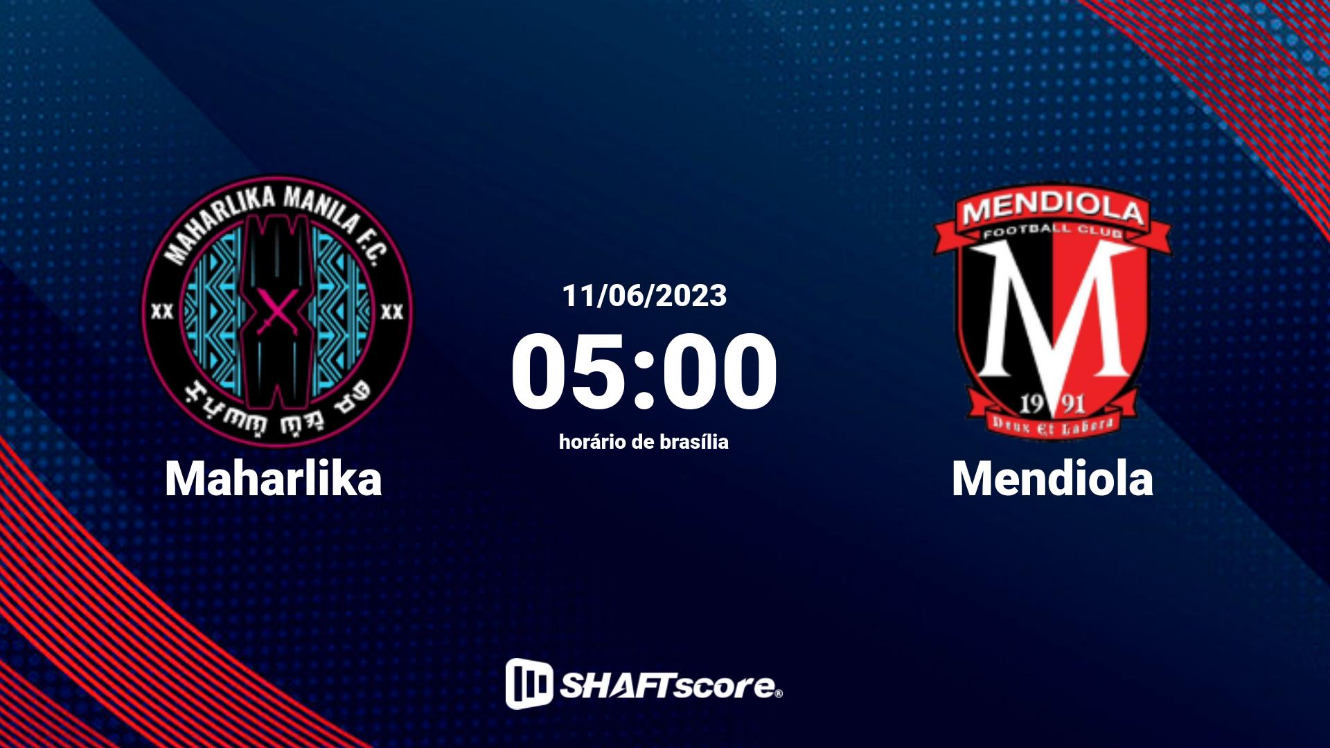 Estatísticas do jogo Maharlika vs Mendiola 11.06 05:00