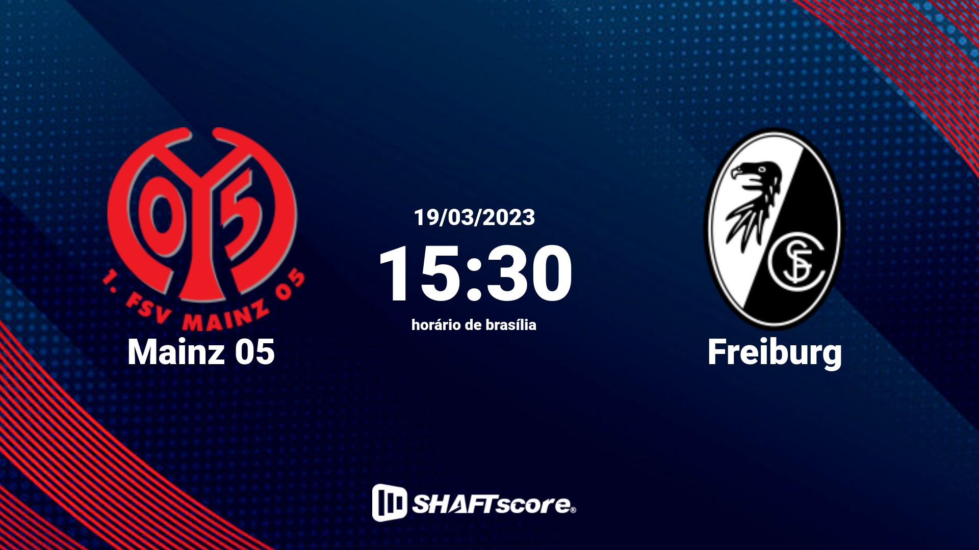 Estatísticas do jogo Mainz 05 vs Freiburg 19.03 15:30