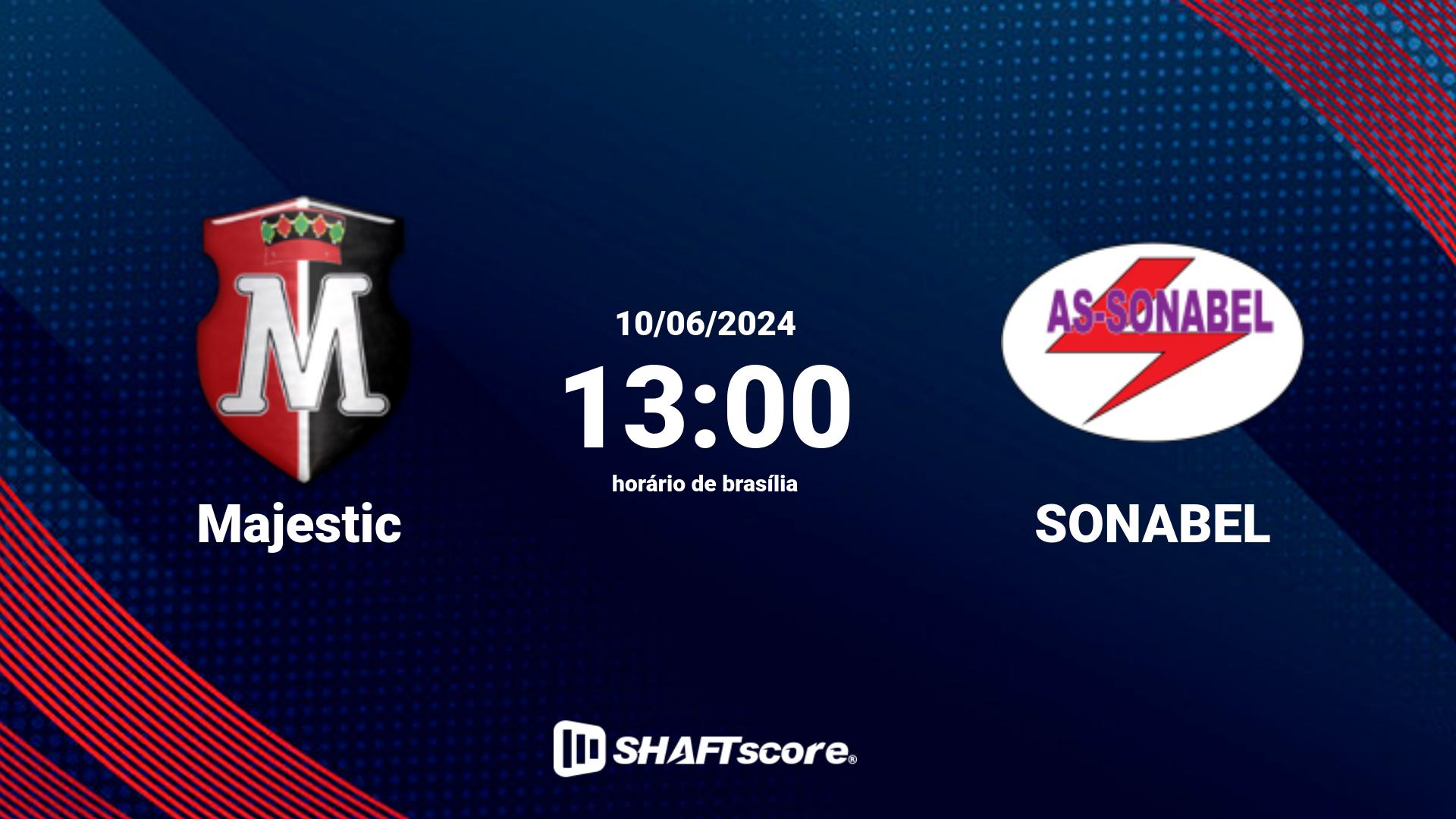 Estatísticas do jogo Majestic vs SONABEL 10.06 13:00