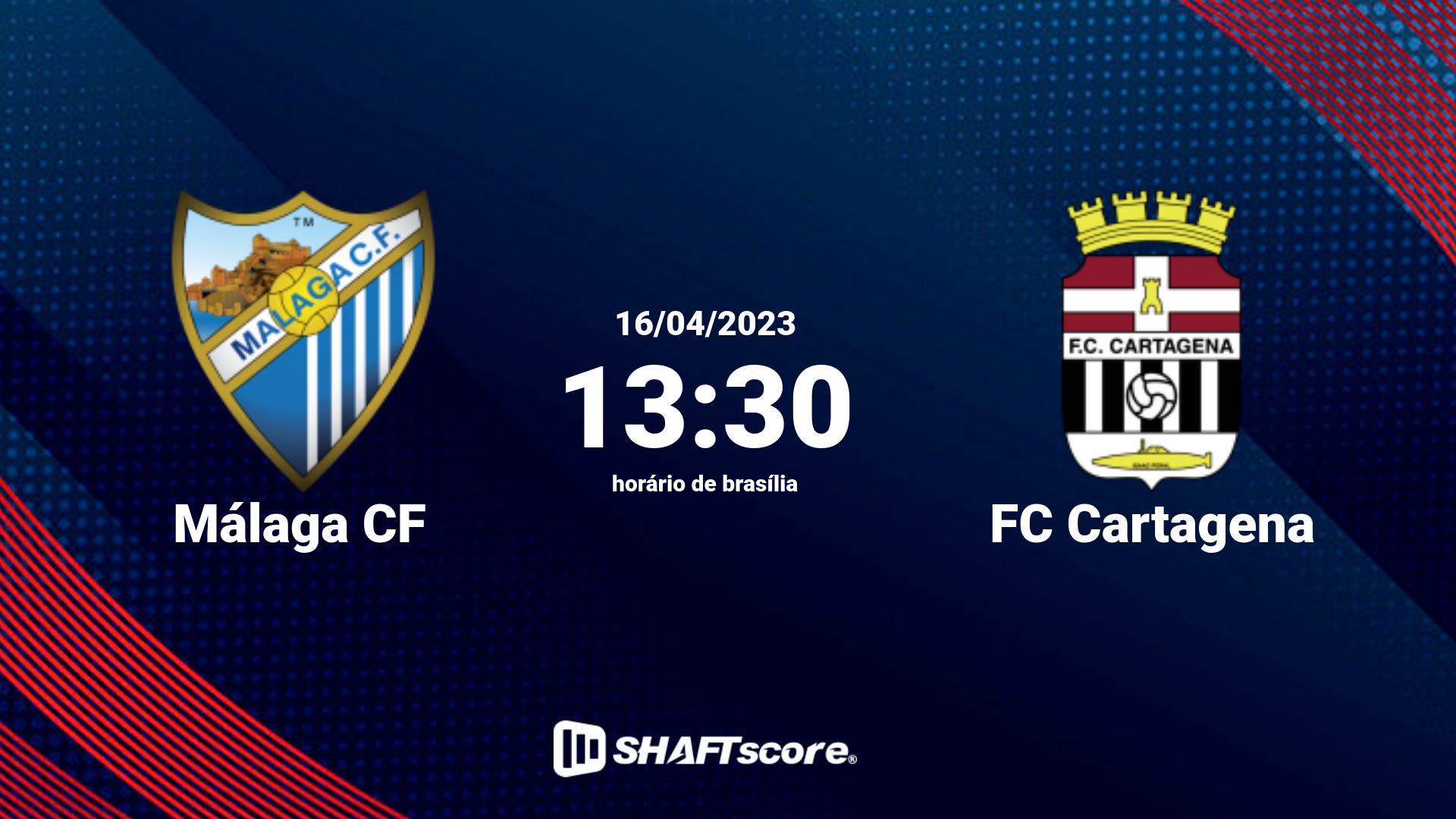 Estatísticas do jogo Málaga CF vs FC Cartagena 16.04 13:30