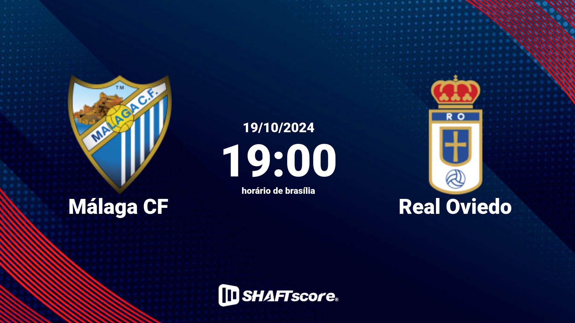 Estatísticas do jogo Málaga CF vs Real Oviedo 19.10 19:00