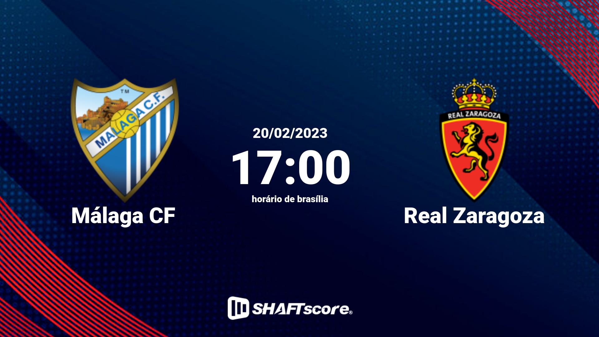 Estatísticas do jogo Málaga CF vs Real Zaragoza 20.02 17:00