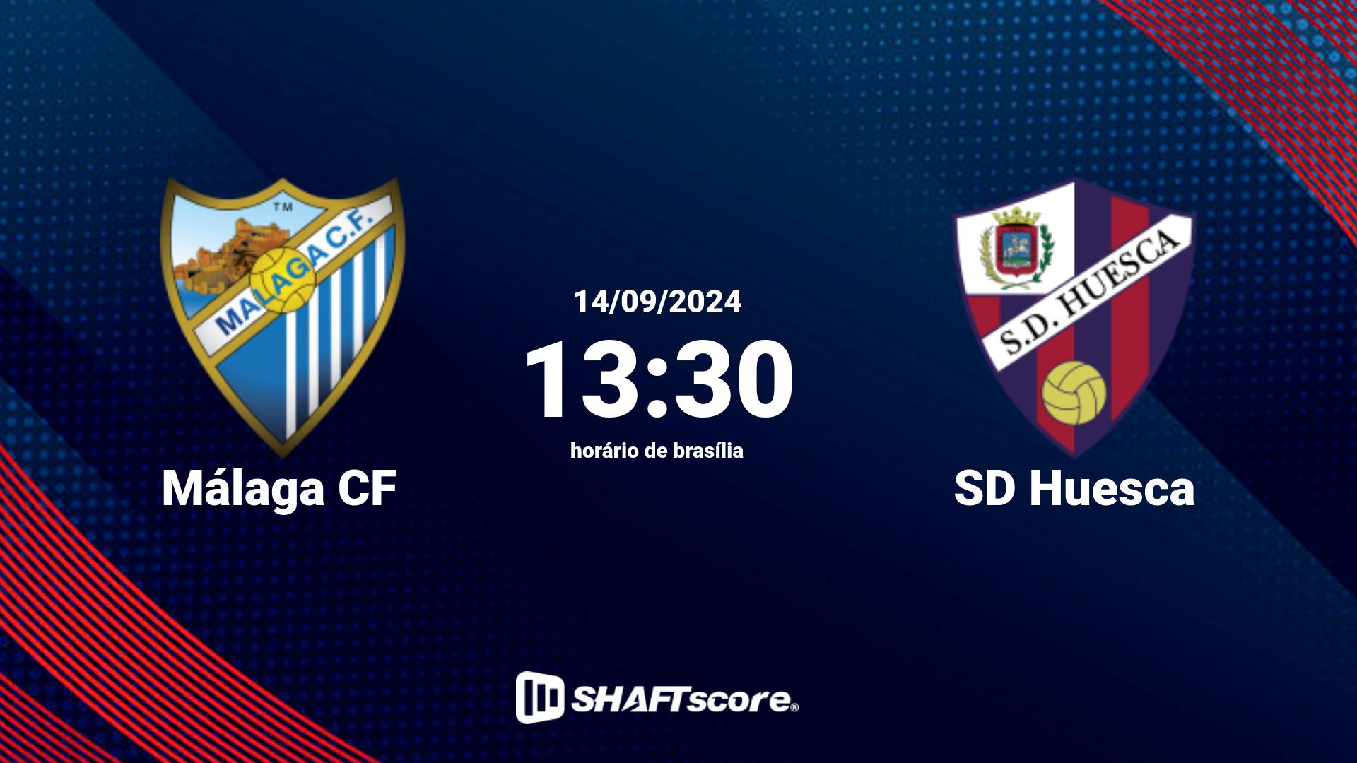 Estatísticas do jogo Málaga CF vs SD Huesca 14.09 13:30