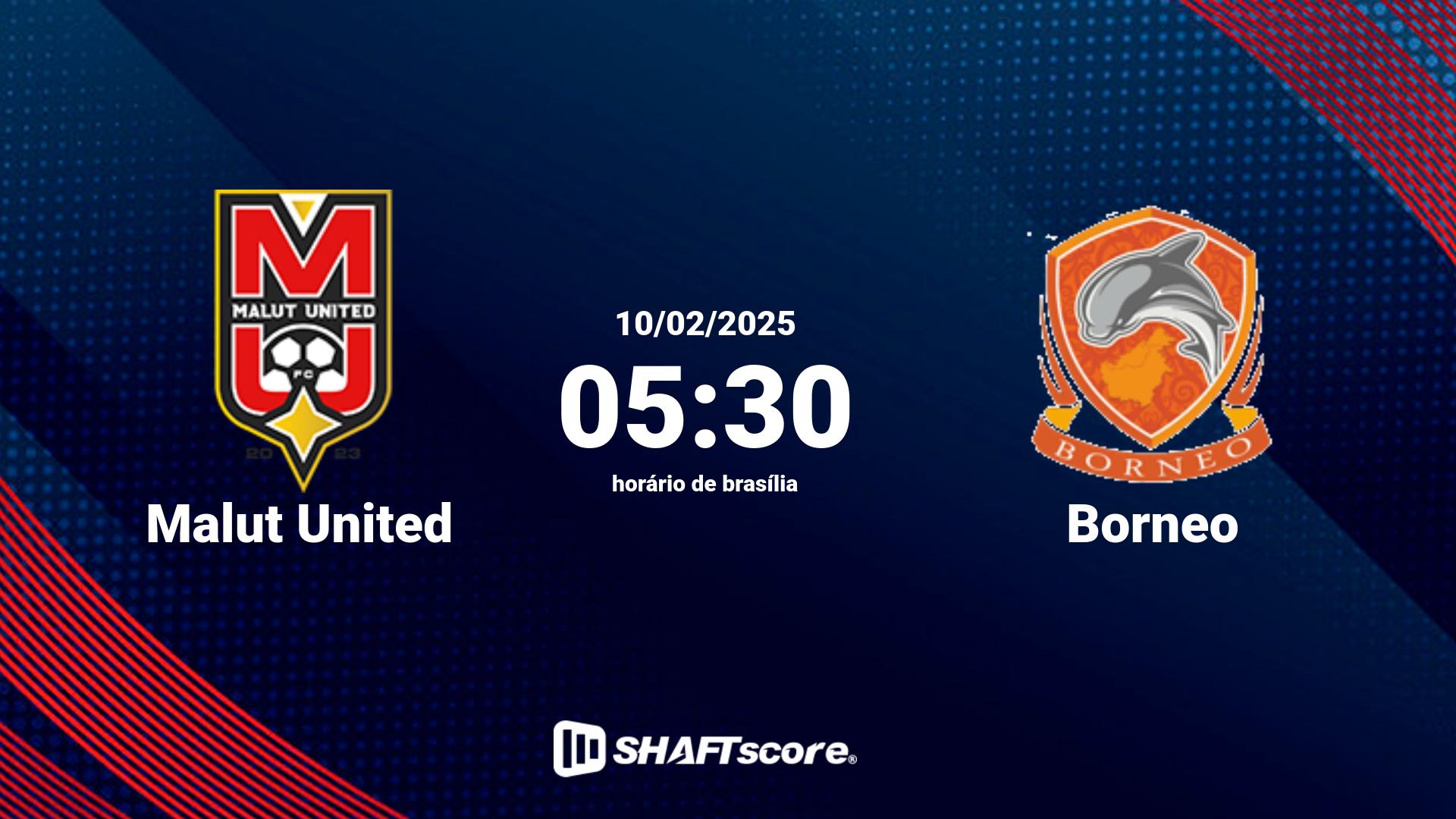 Estatísticas do jogo Malut United vs Borneo 10.02 05:30