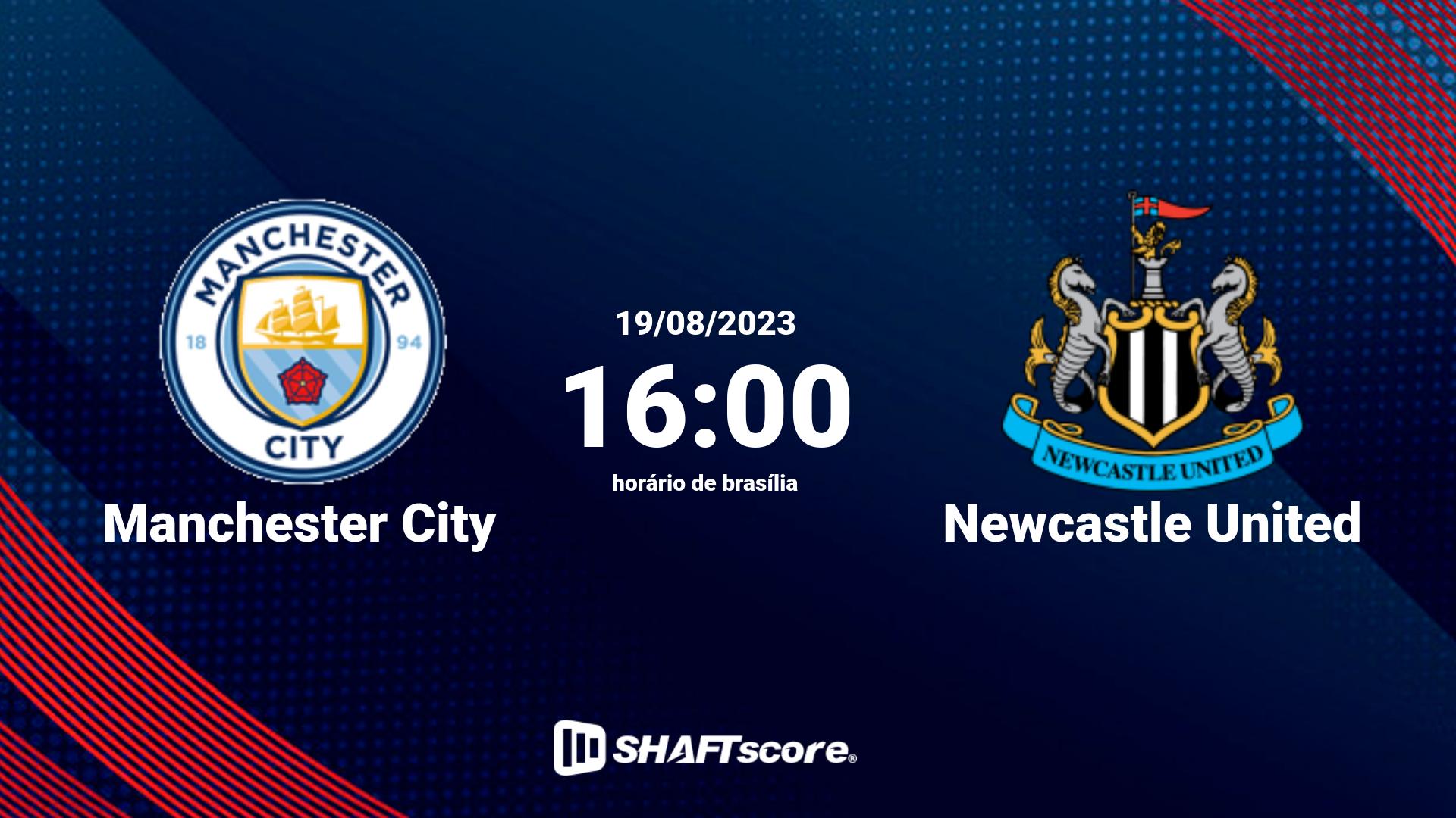 Estatísticas do jogo Manchester City vs Newcastle United 19.08 16:00