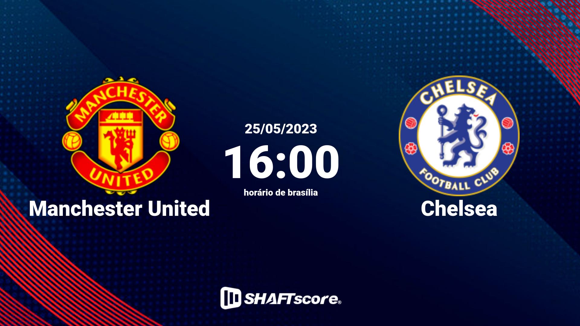 Estatísticas do jogo Manchester United vs Chelsea 25.05 16:00