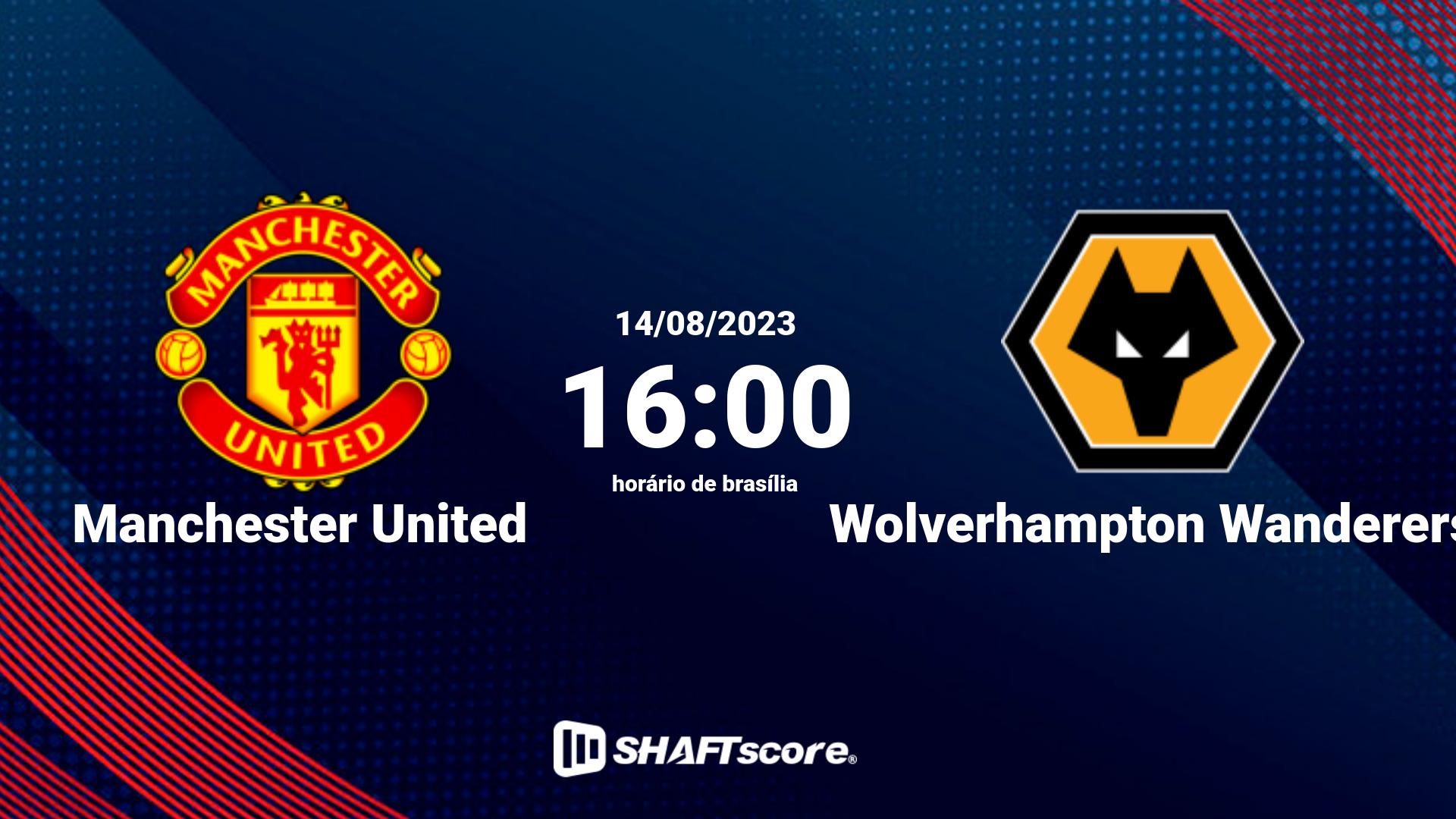 Estatísticas do jogo Manchester United vs Wolverhampton Wanderers 14.08 16:00