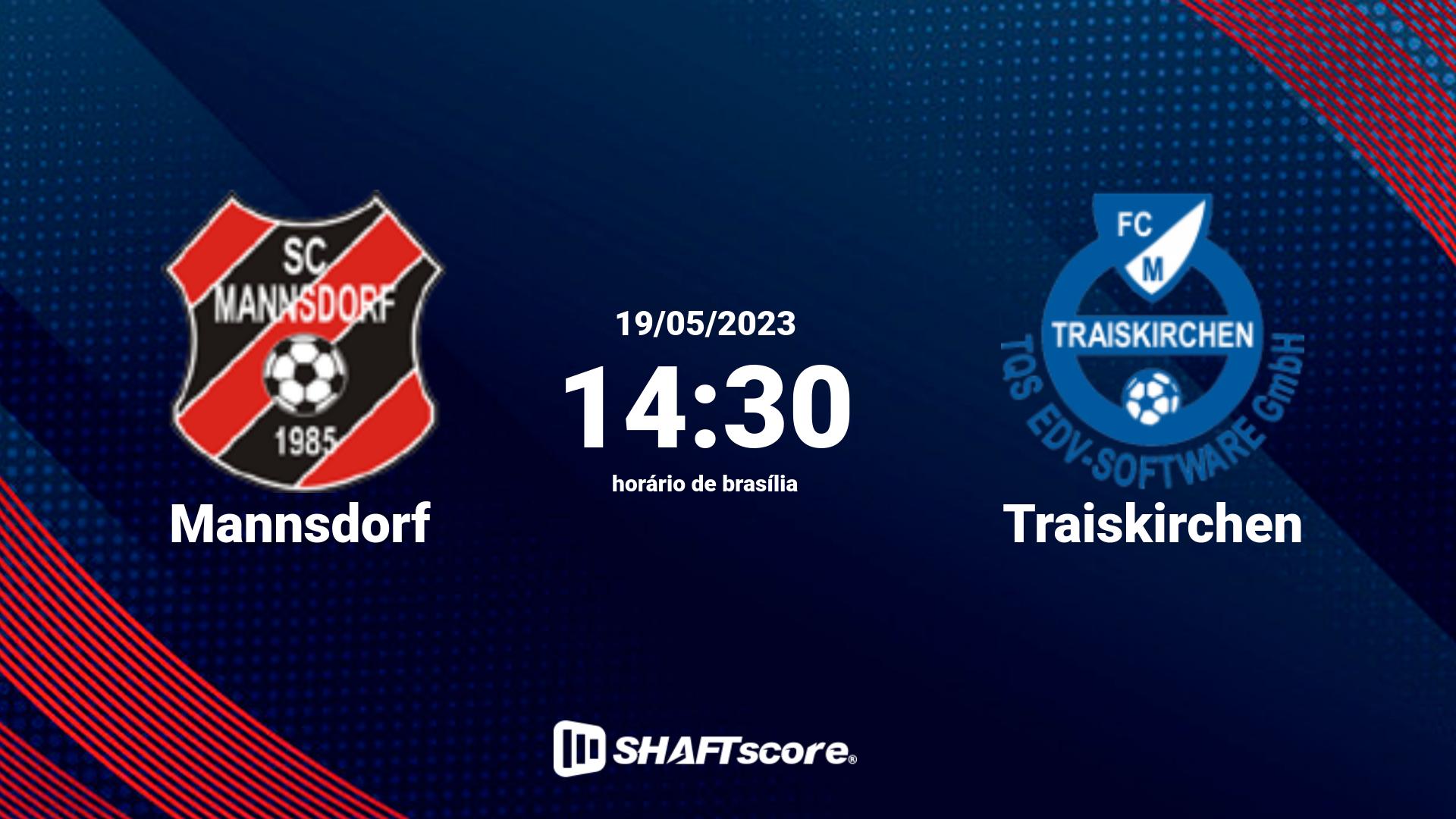 Estatísticas do jogo Mannsdorf vs Traiskirchen 19.05 14:30