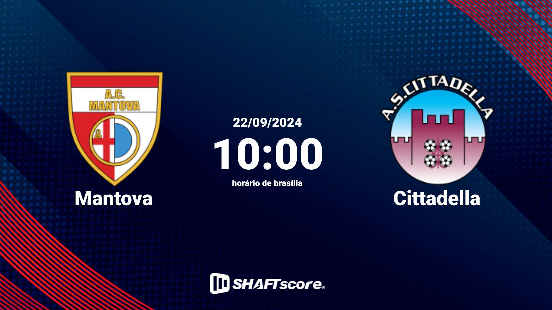 Estatísticas do jogo Mantova vs Cittadella 22.09 10:00