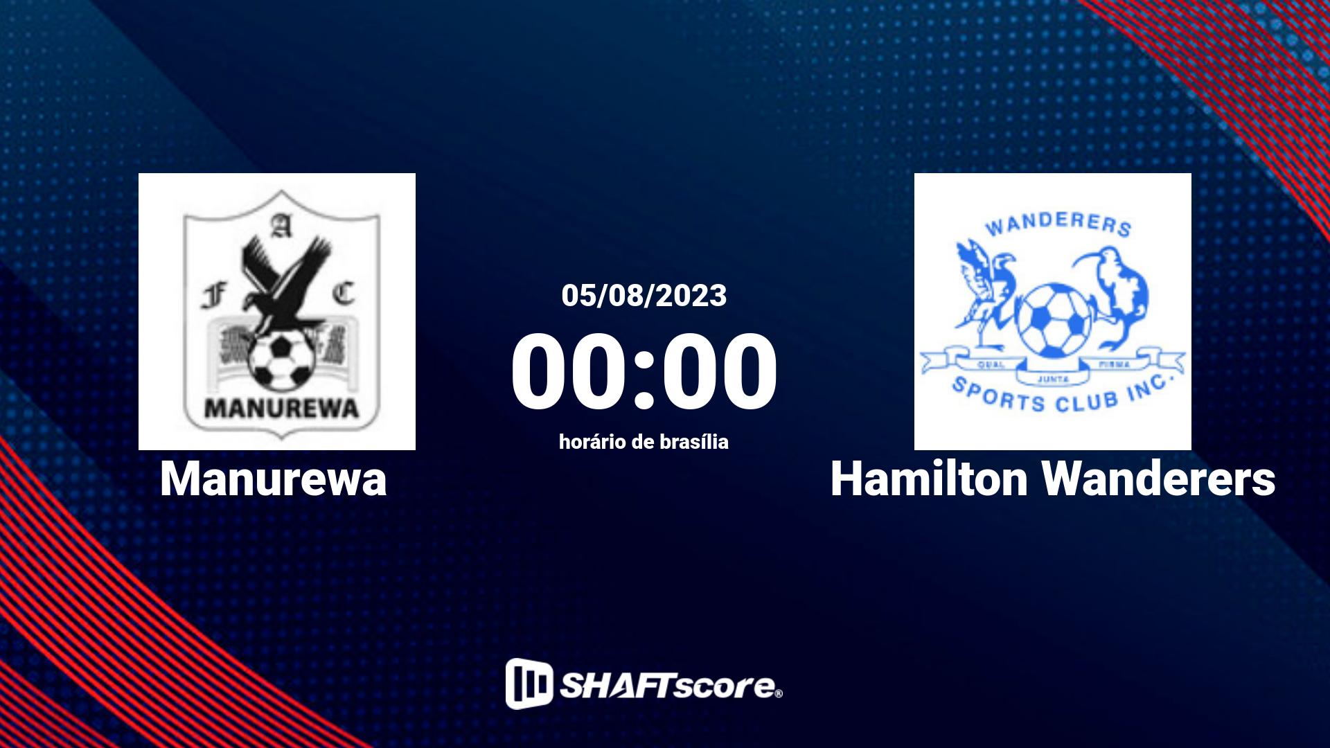 Estatísticas do jogo Manurewa vs Hamilton Wanderers 05.08 00:00