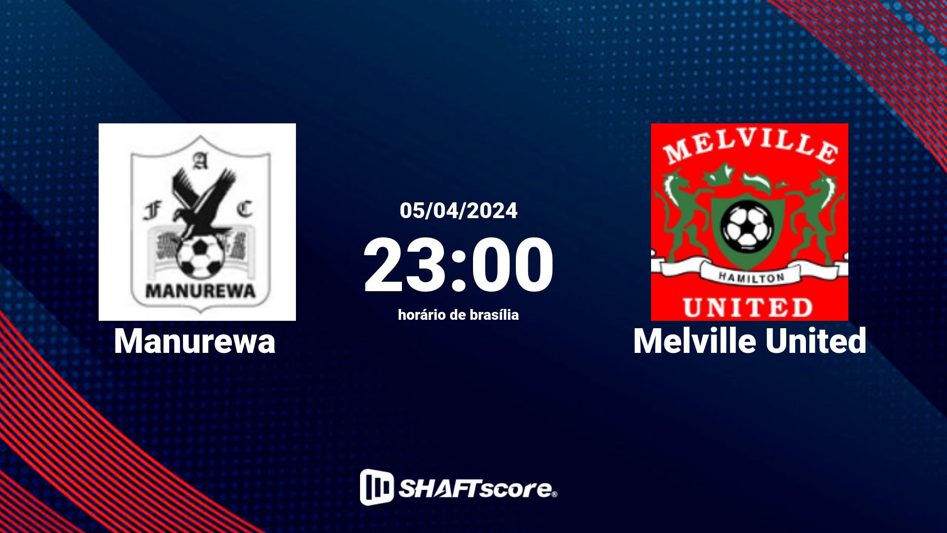 Estatísticas do jogo Manurewa vs Melville United 05.04 23:00