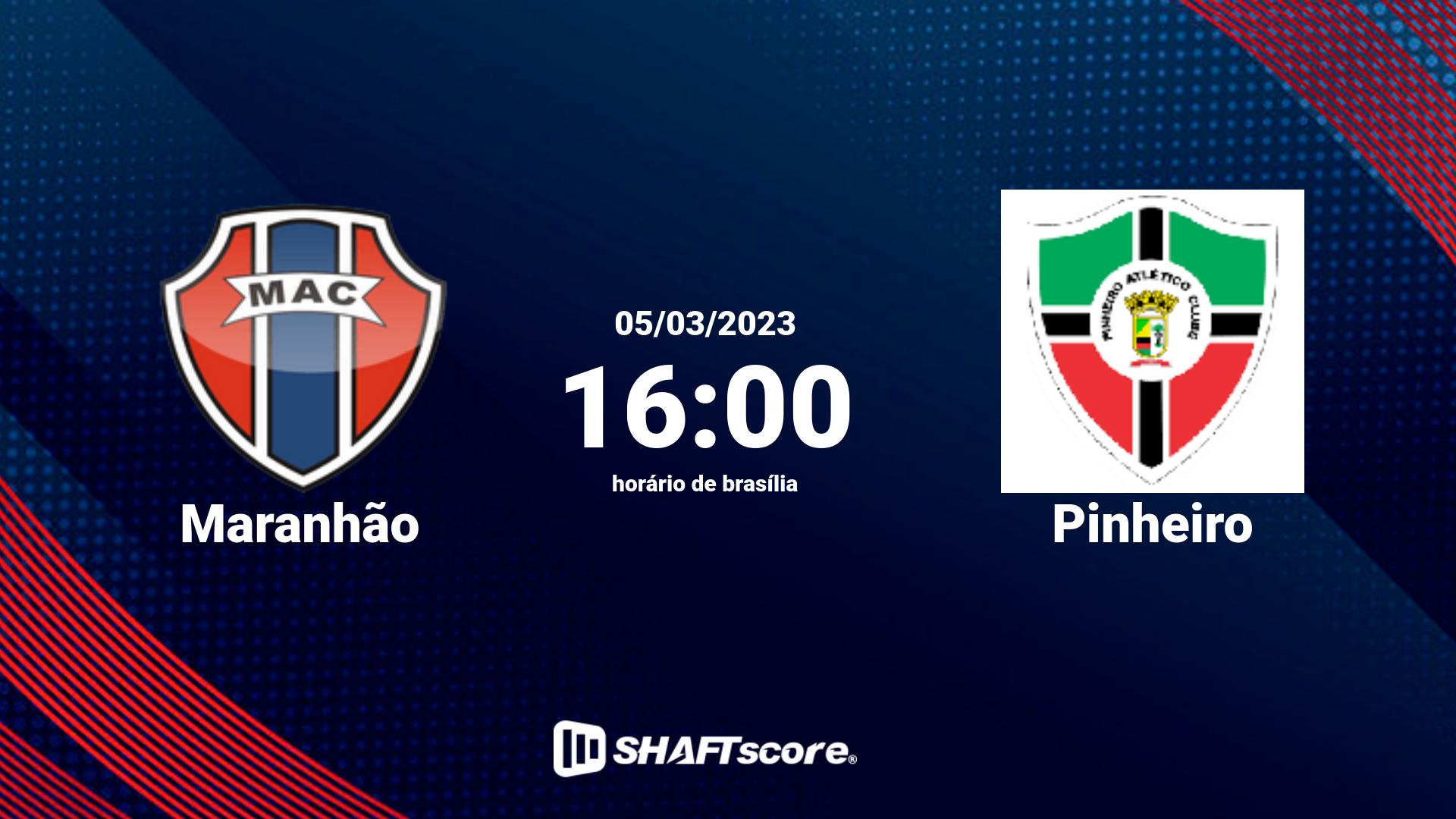 Estatísticas do jogo Maranhão vs Pinheiro 05.03 16:00