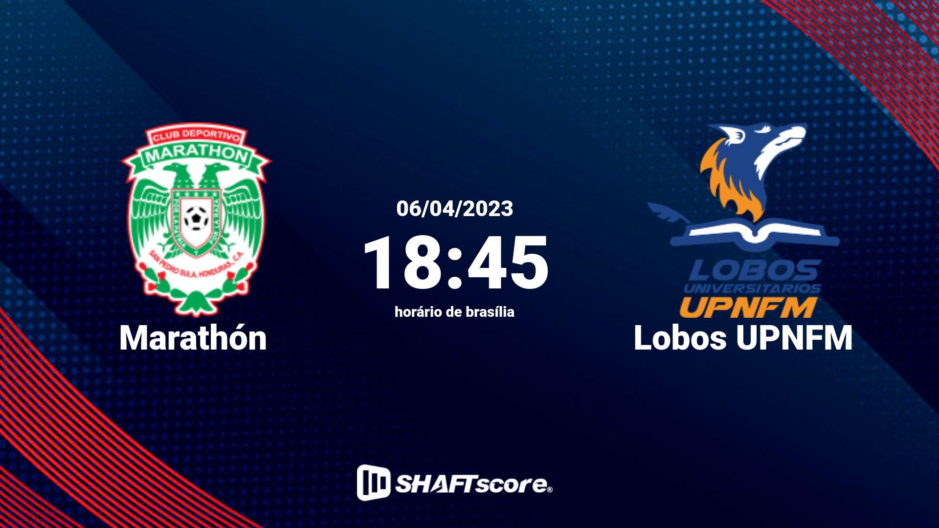 Estatísticas do jogo Marathón vs Lobos UPNFM 06.04 18:45