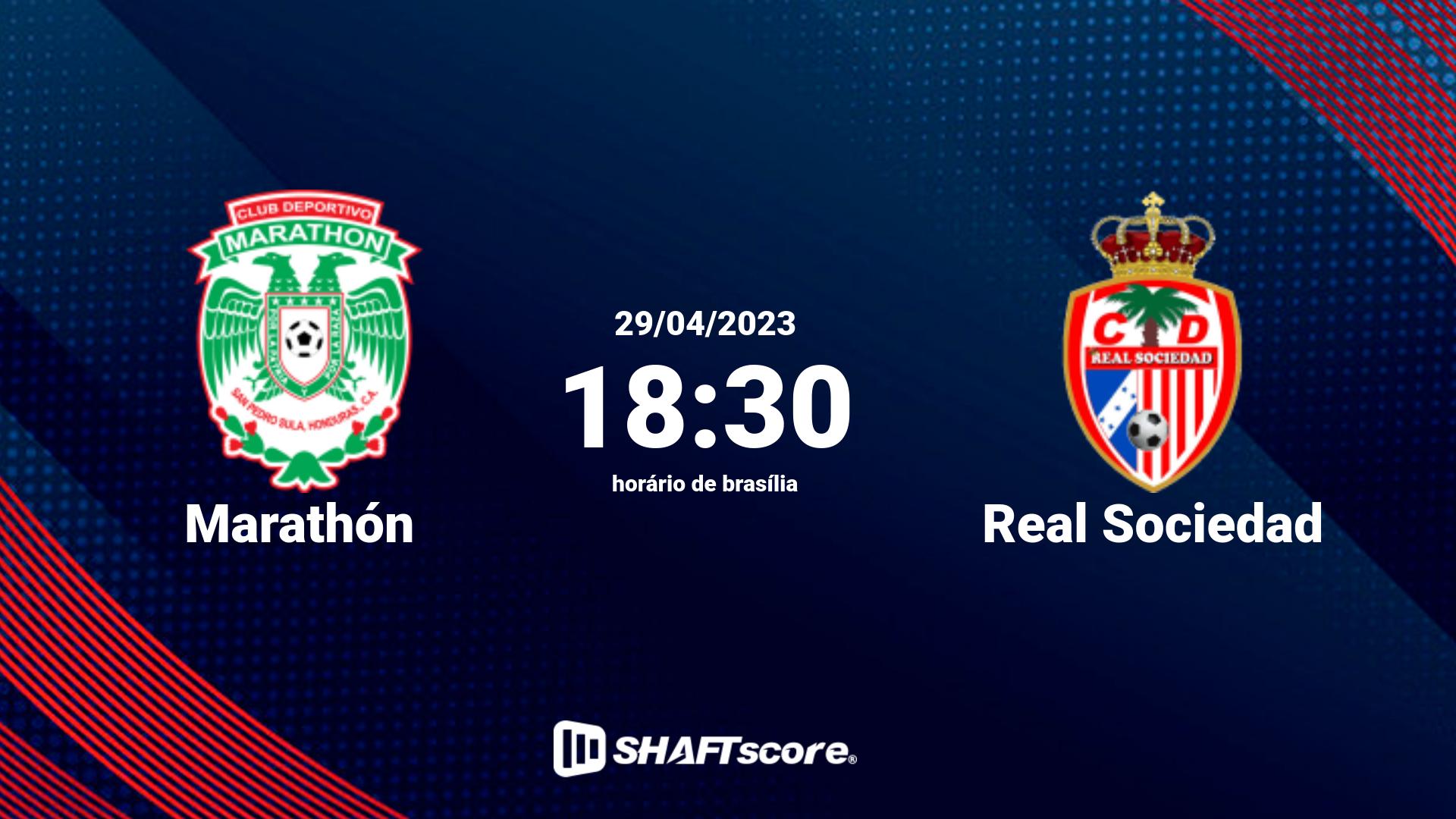 Estatísticas do jogo Marathón vs Real Sociedad 29.04 18:30